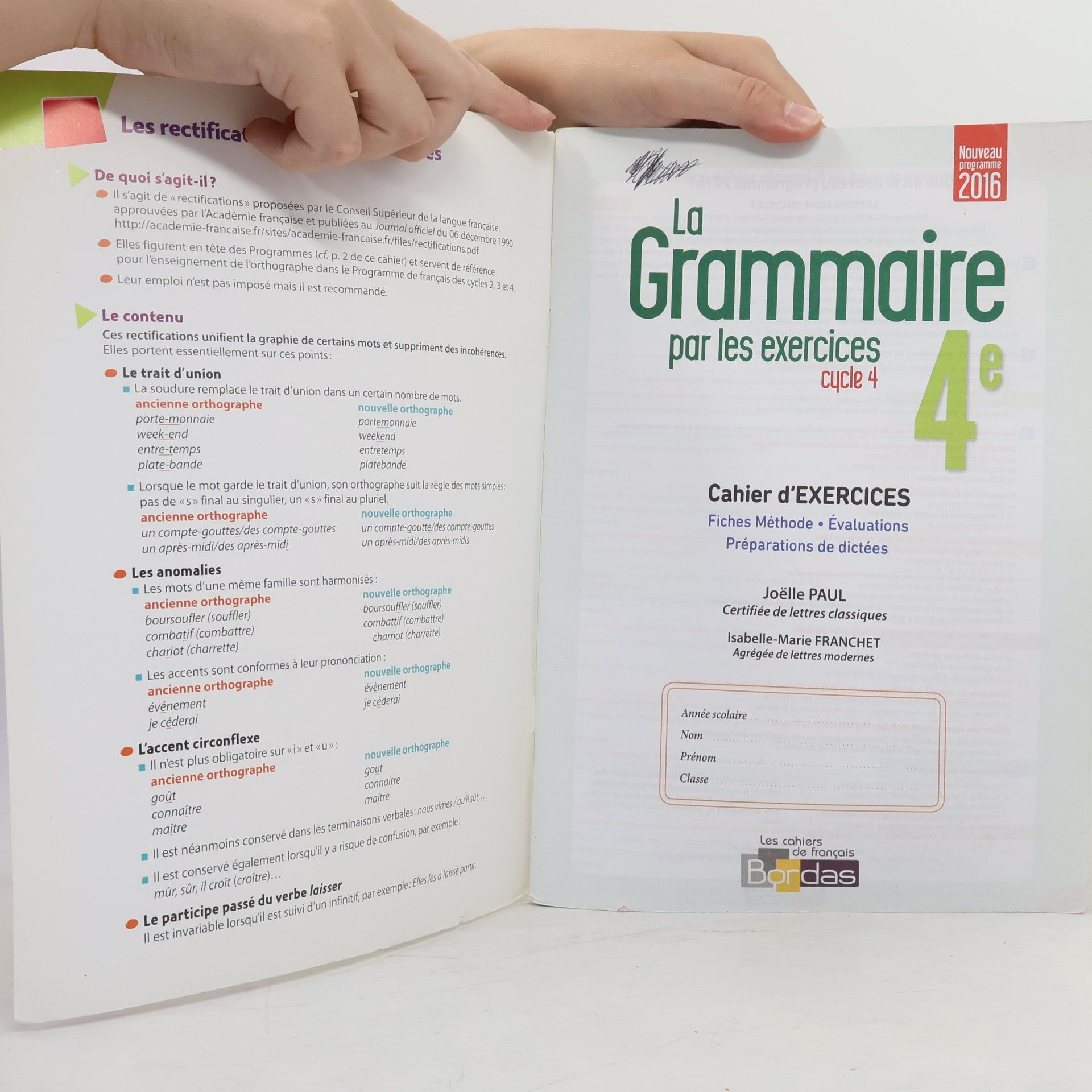 Les cahiers de français - 4: La grammaire par les exercices