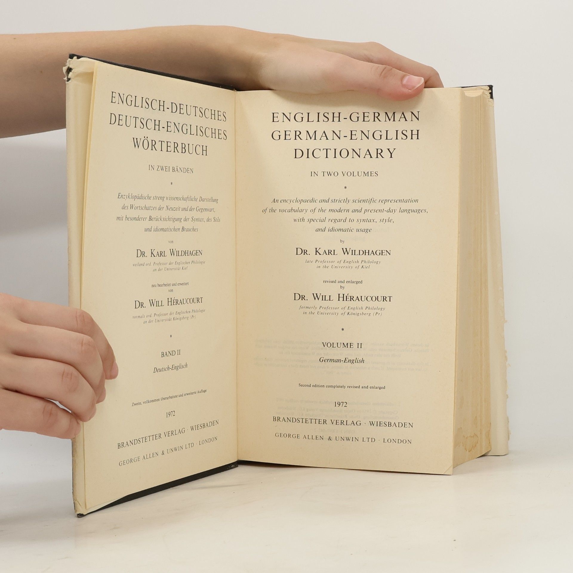 Karl Wildhagen English-German, German-English Dictionary