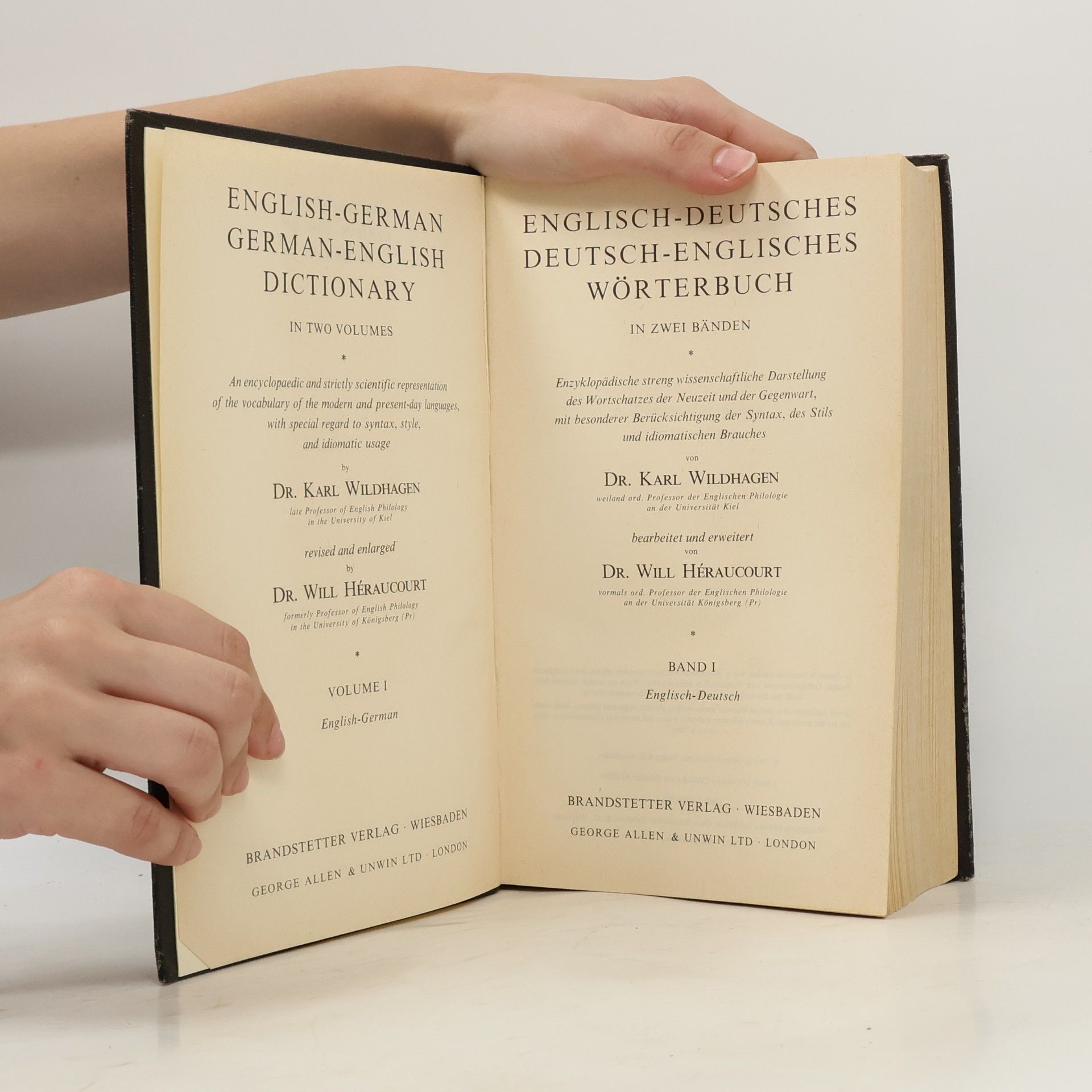 Karl Wildhagen English-German, German-English Dictionary
