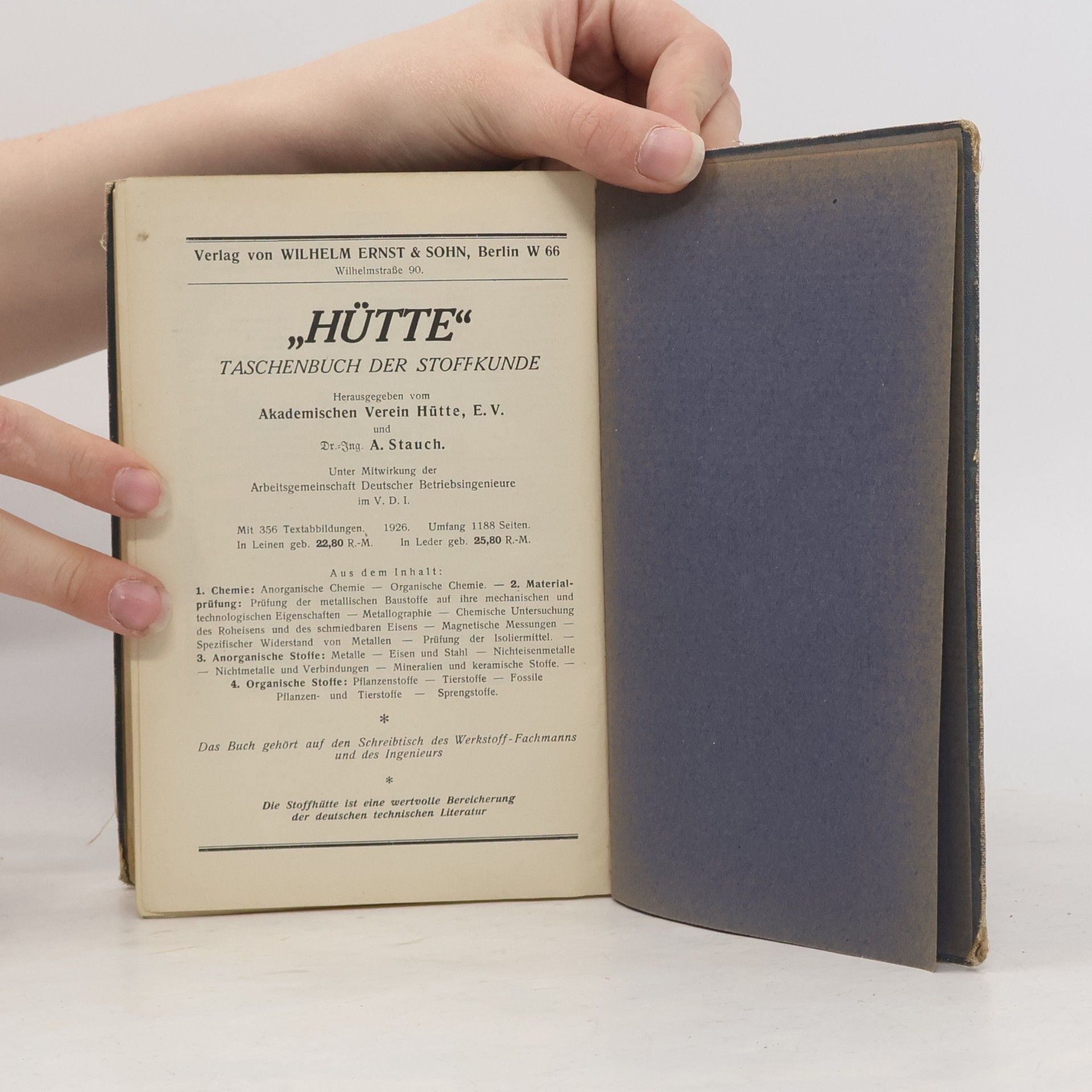 Kolektiv autorů Hütte. Des Ingenieurs Taschenbuch II