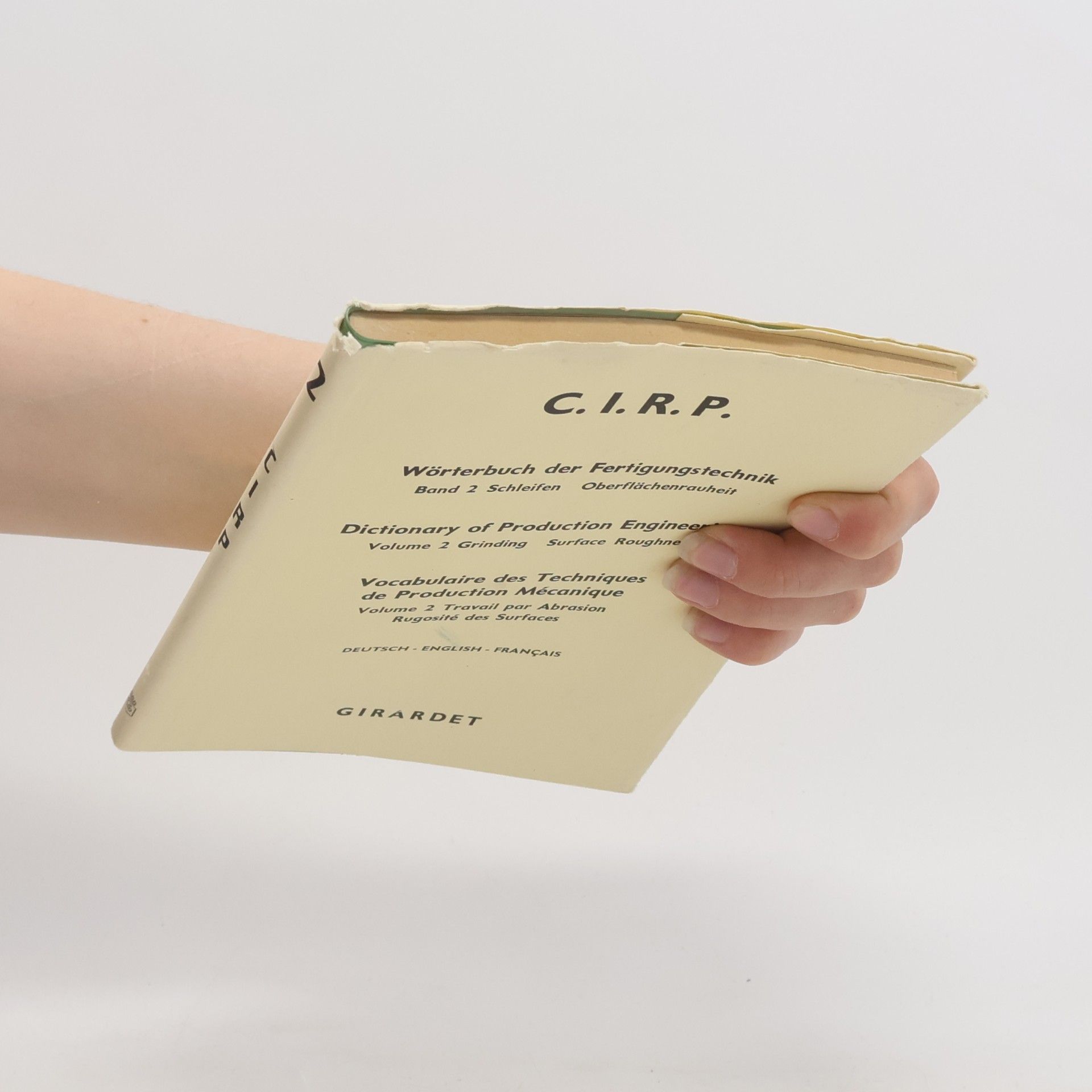 Various authors CIRP 2. Wörterbuch der Fertigungstechnik. Dictionary Of Production Engineering