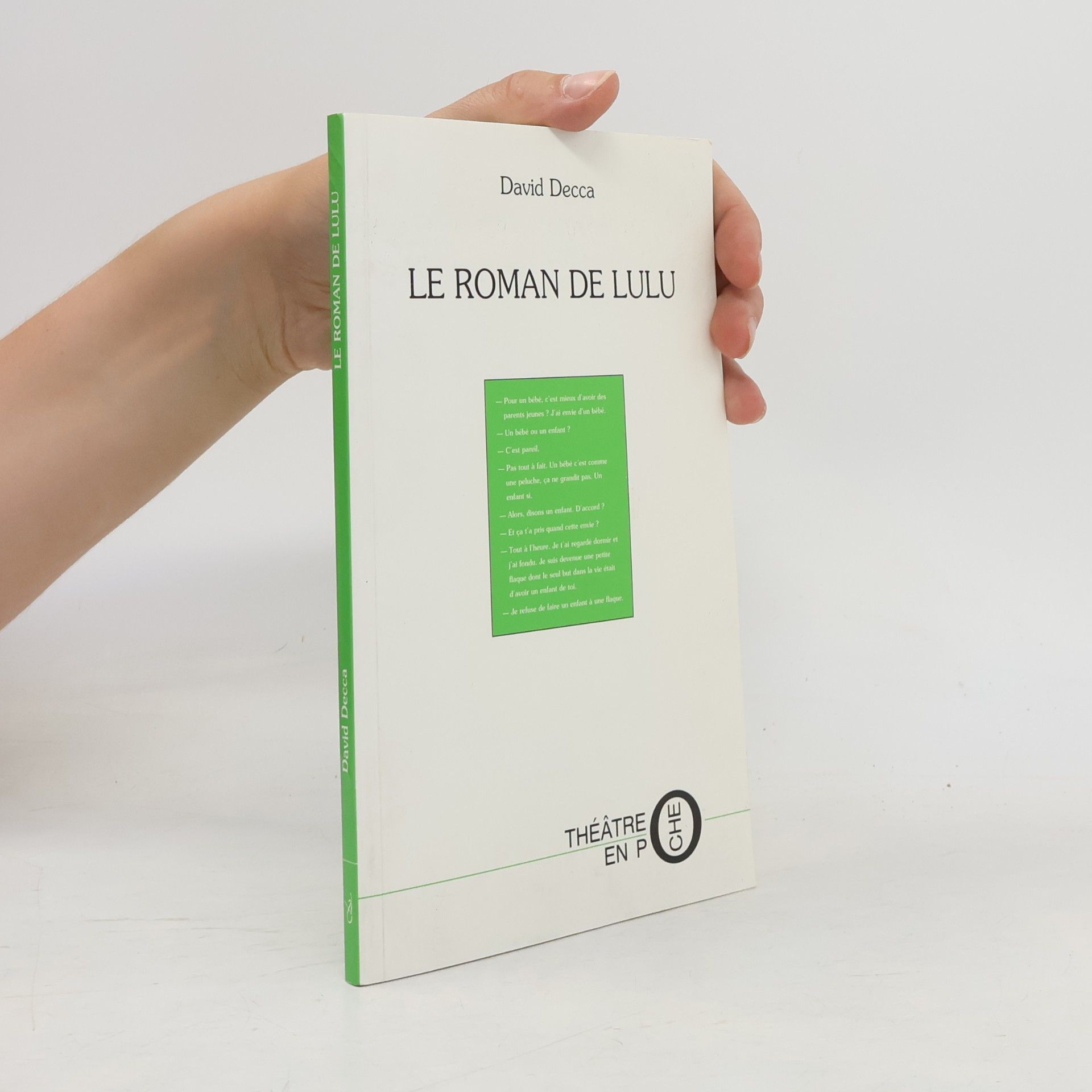 DECCA DAVID LE ROMAN DE LULU