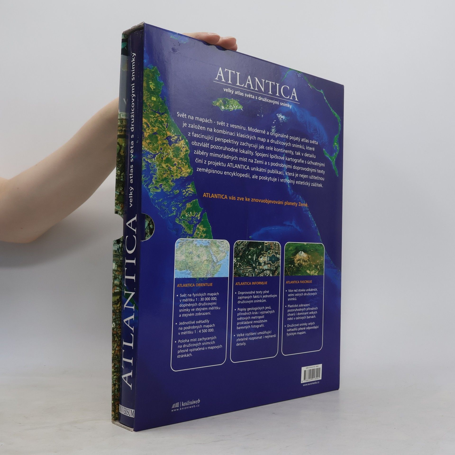 Ambros Brucker Atlantica velký atlas světa s družicovými snímky
