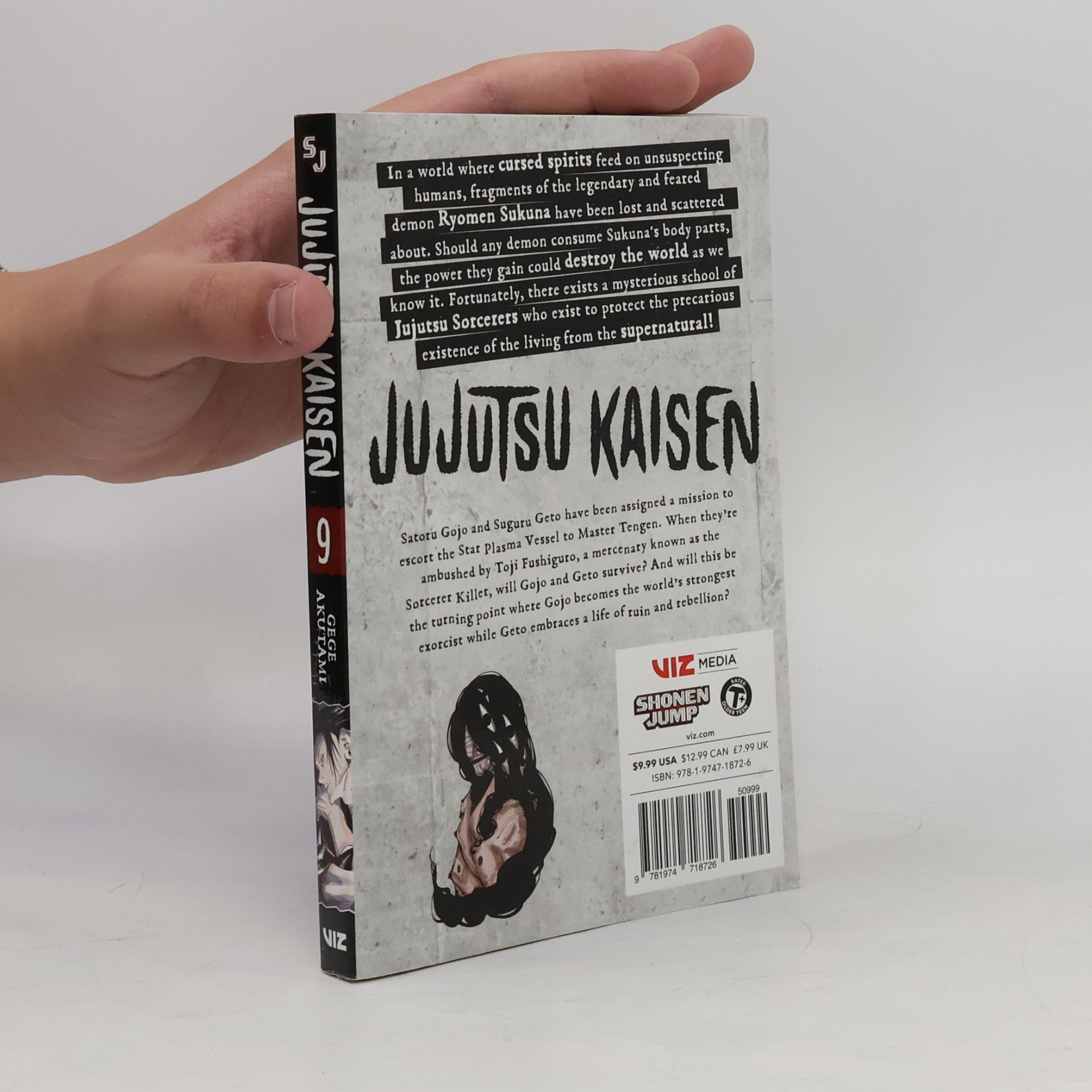 Gege Akutami Jujutsu Kaisen Volume 9