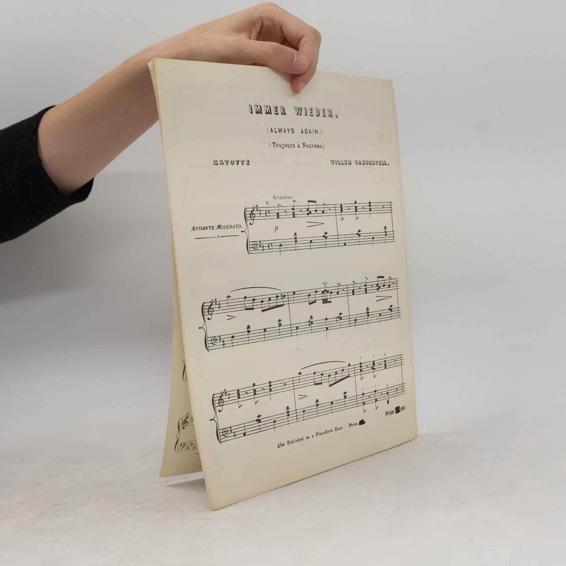 Carl Reber Remembrance. Romance sans Paroles for pianoforte