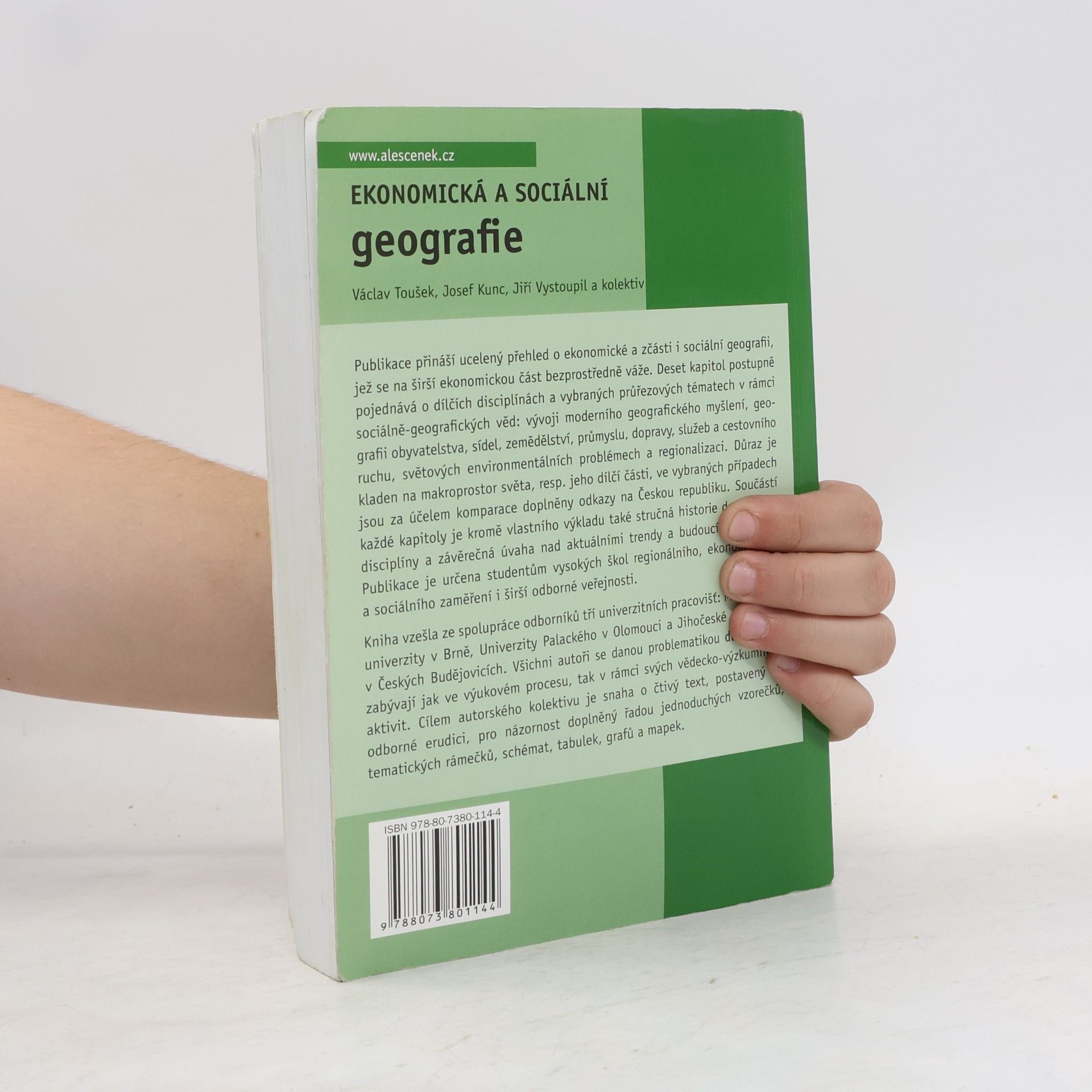 Václav Toušek Ekonomická a sociální geografie