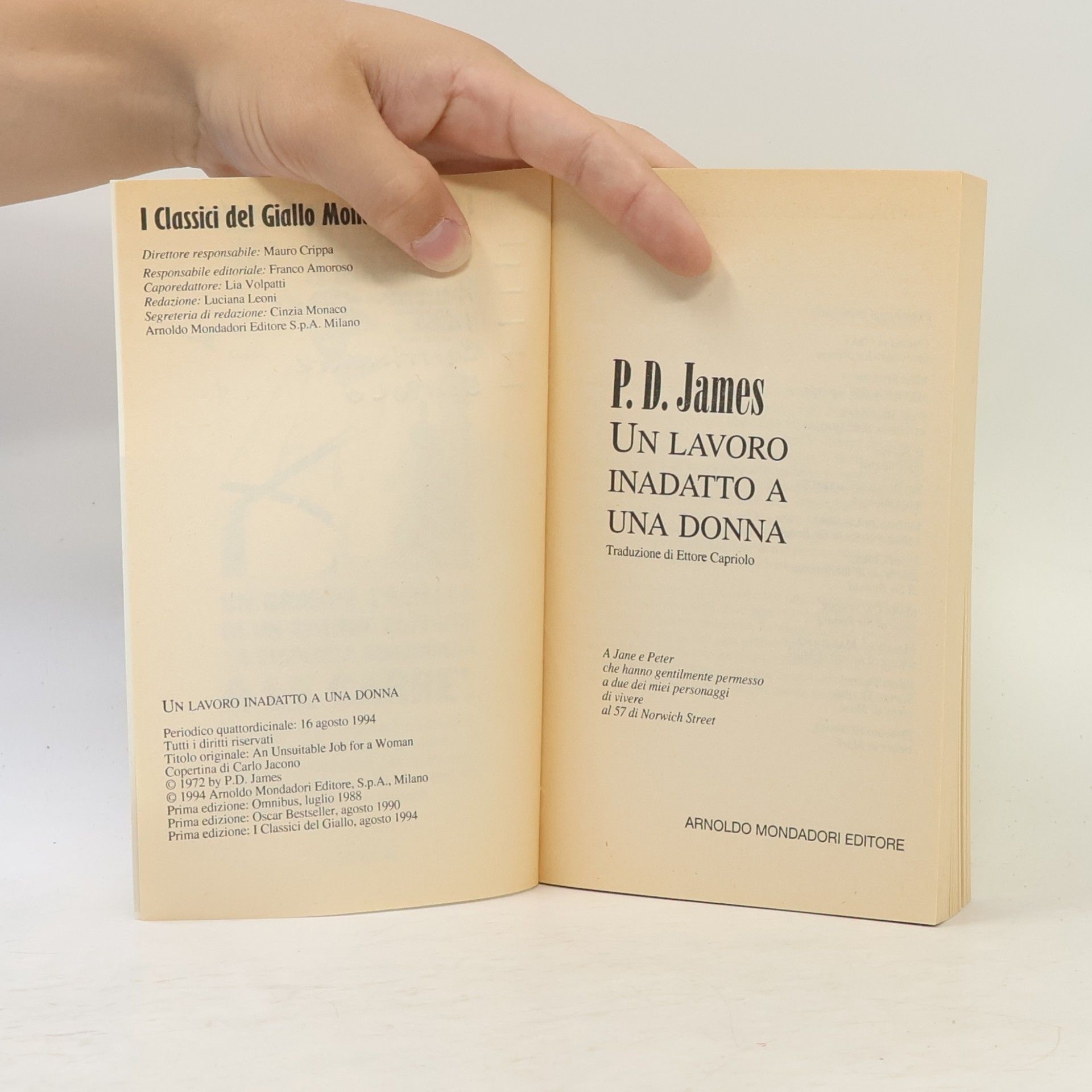 Phyllis Dorothy James Un lavoro inadatto a una donna