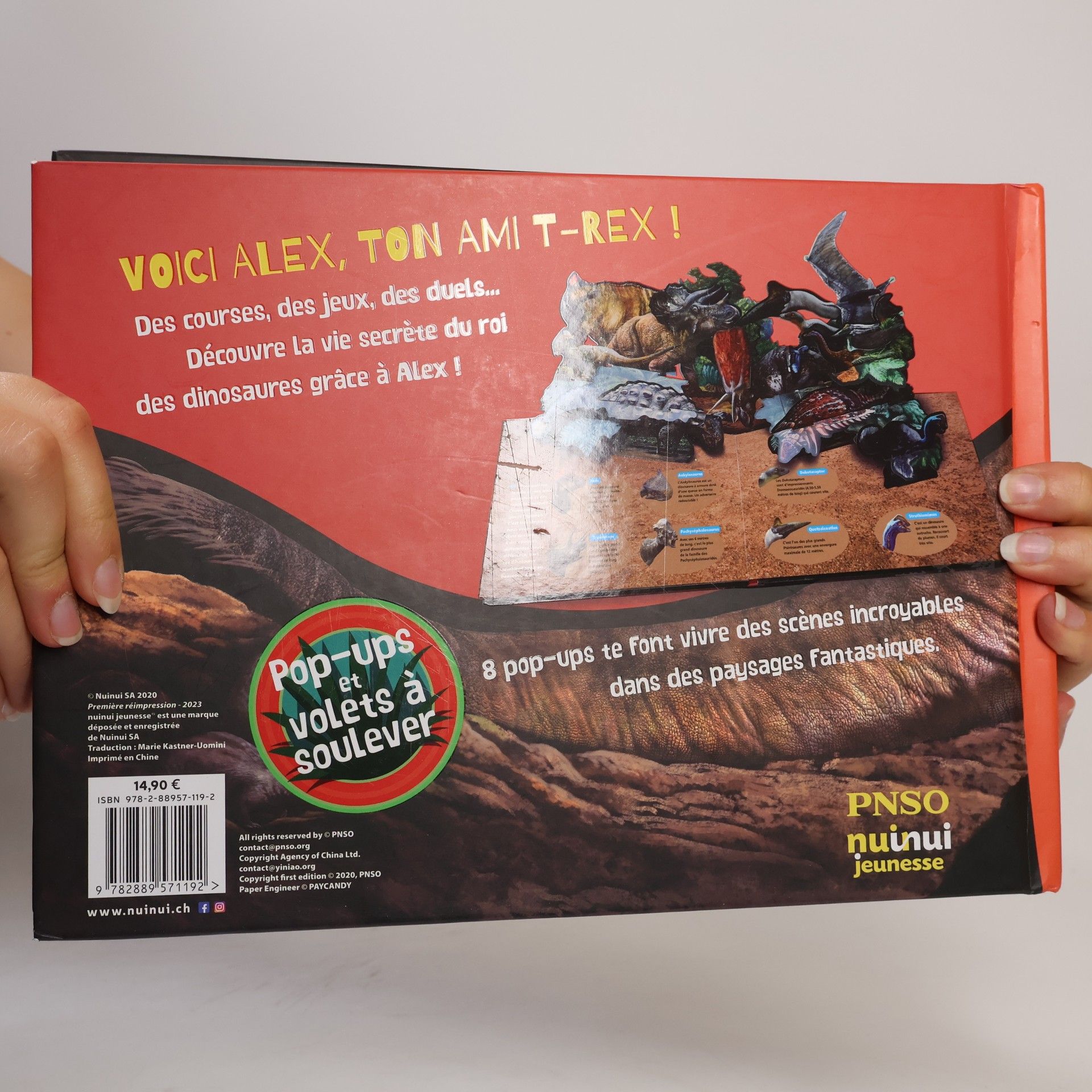 Je suis un T-rex ! - L'enfance d'un petit dinosaure : Pop-ups et volets à soulever