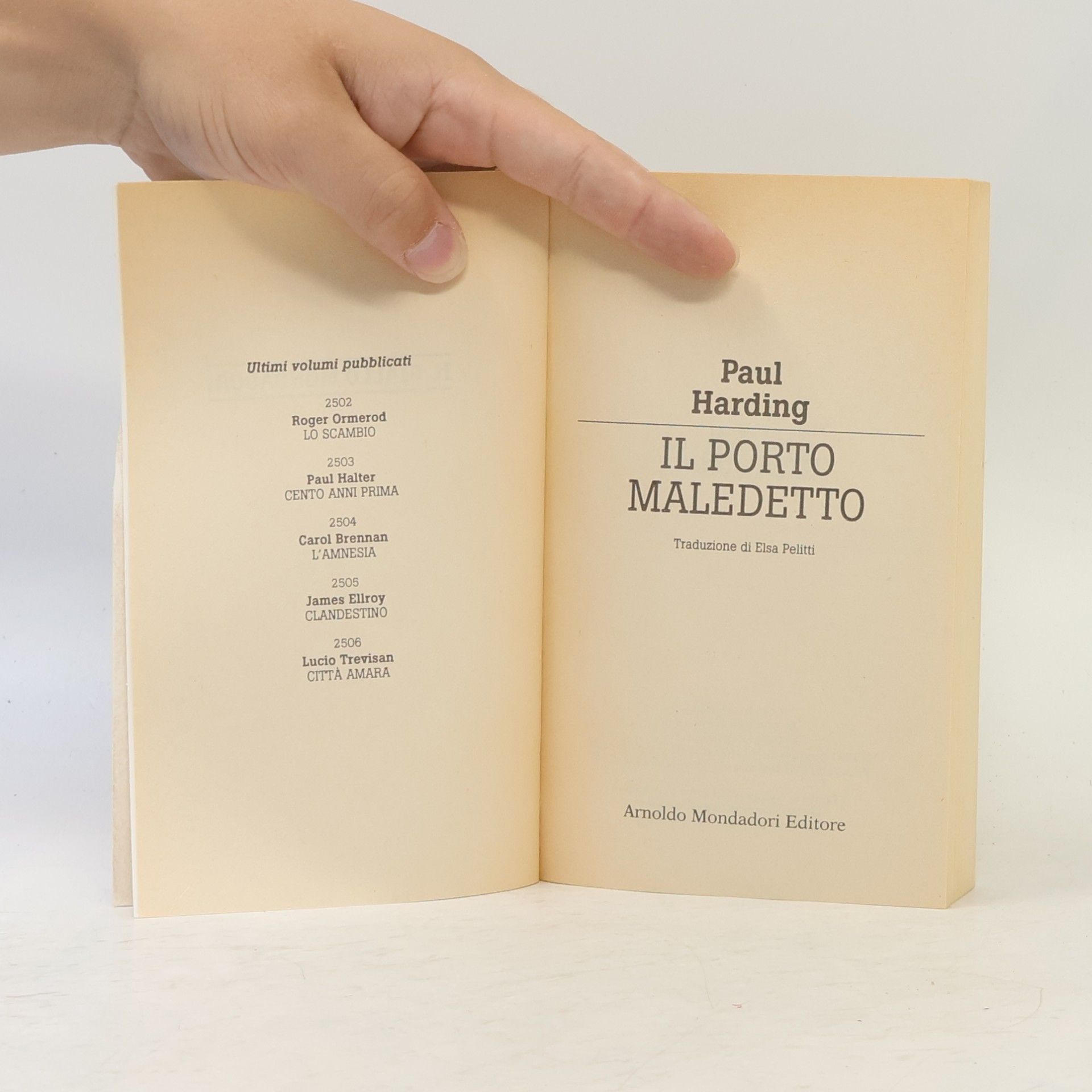 Paul Harding Il Porto Maledetto