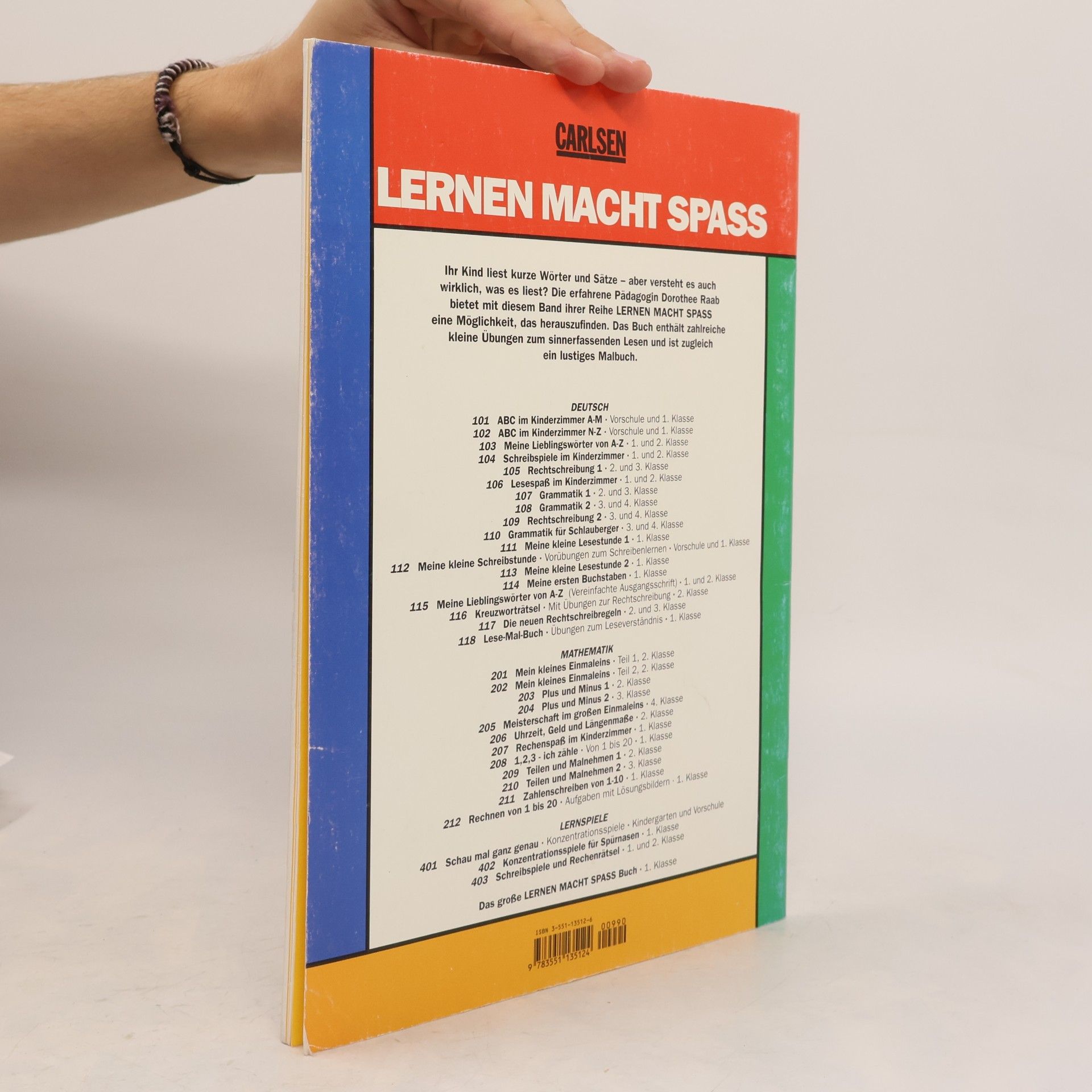Dorothee Raab Lernen macht Spaß: Lese-Mal-Buch