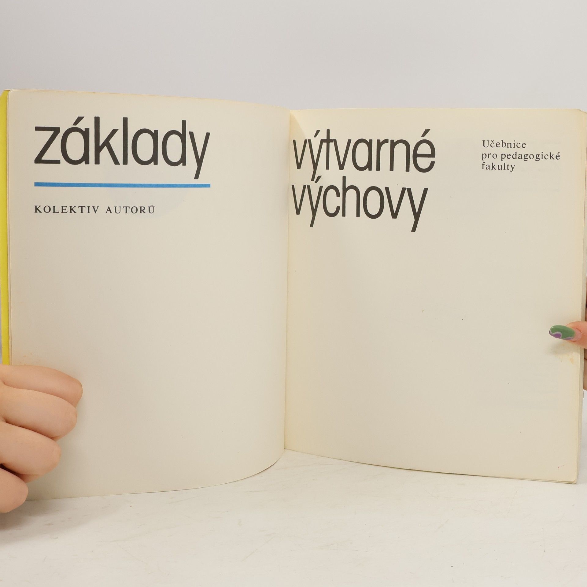 Kolektiv autorů Základy výtvarné výchovy