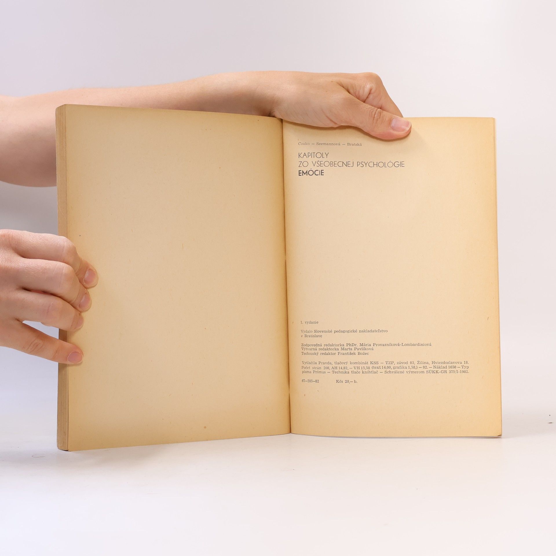 Autorenkollektiv Emócie. Kapitoly zo všeobecnej psychológie