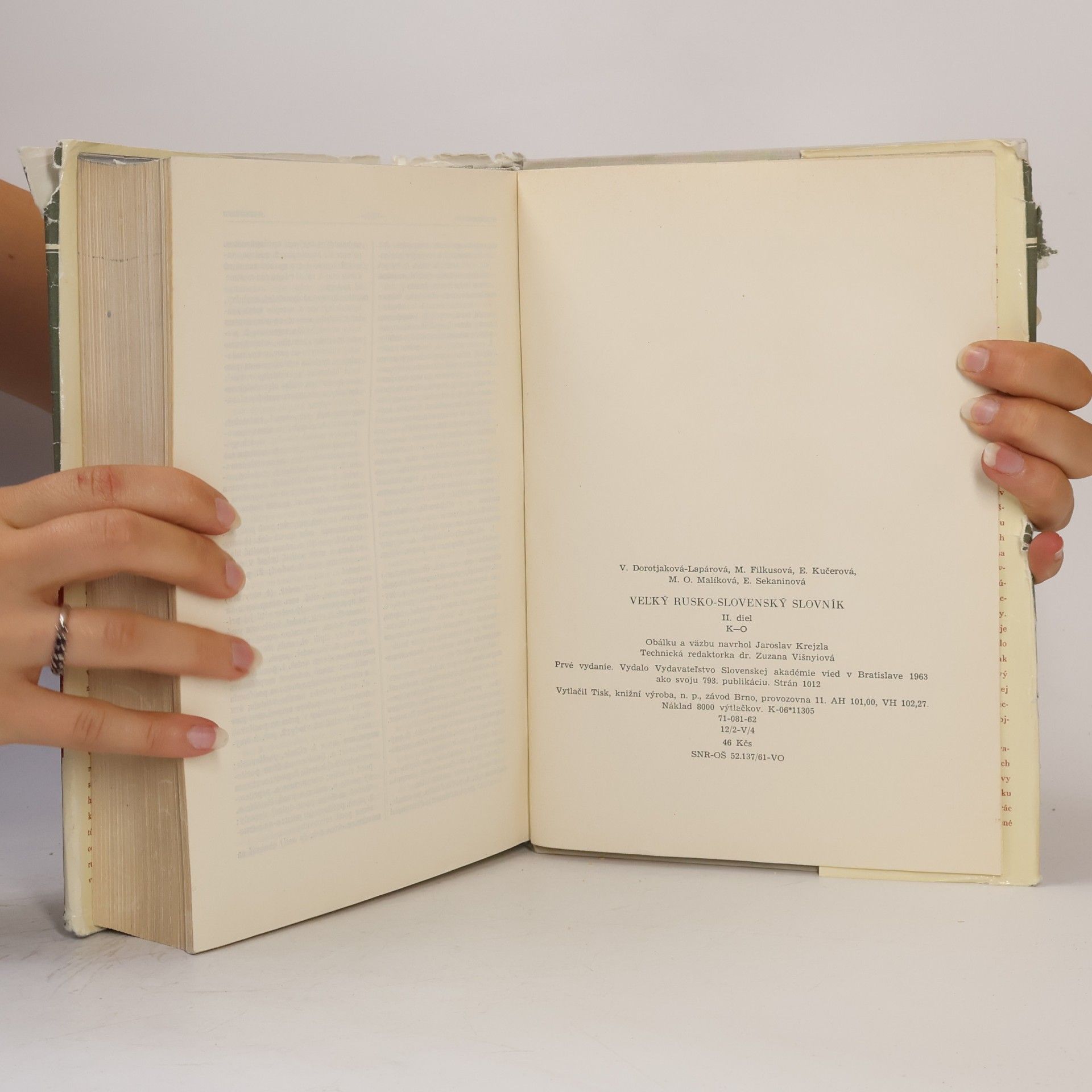 Autorenkollektiv Veľký rusko-slovenský slovník. II. diel, K-O