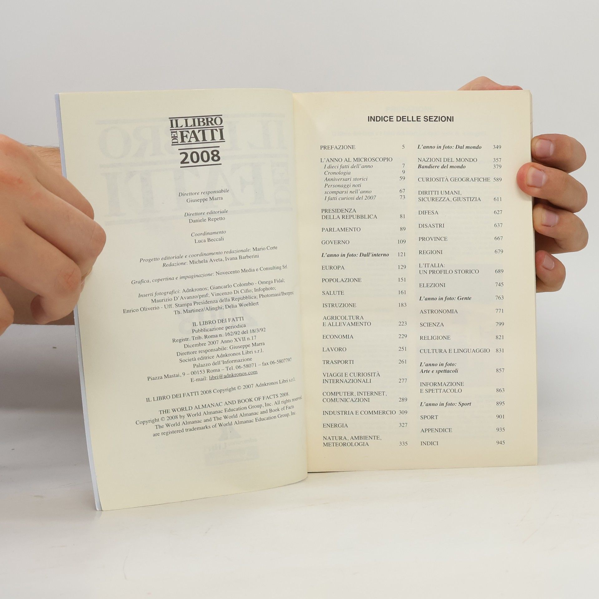 Collectif d'auteurs Il libro dei fatti 2008