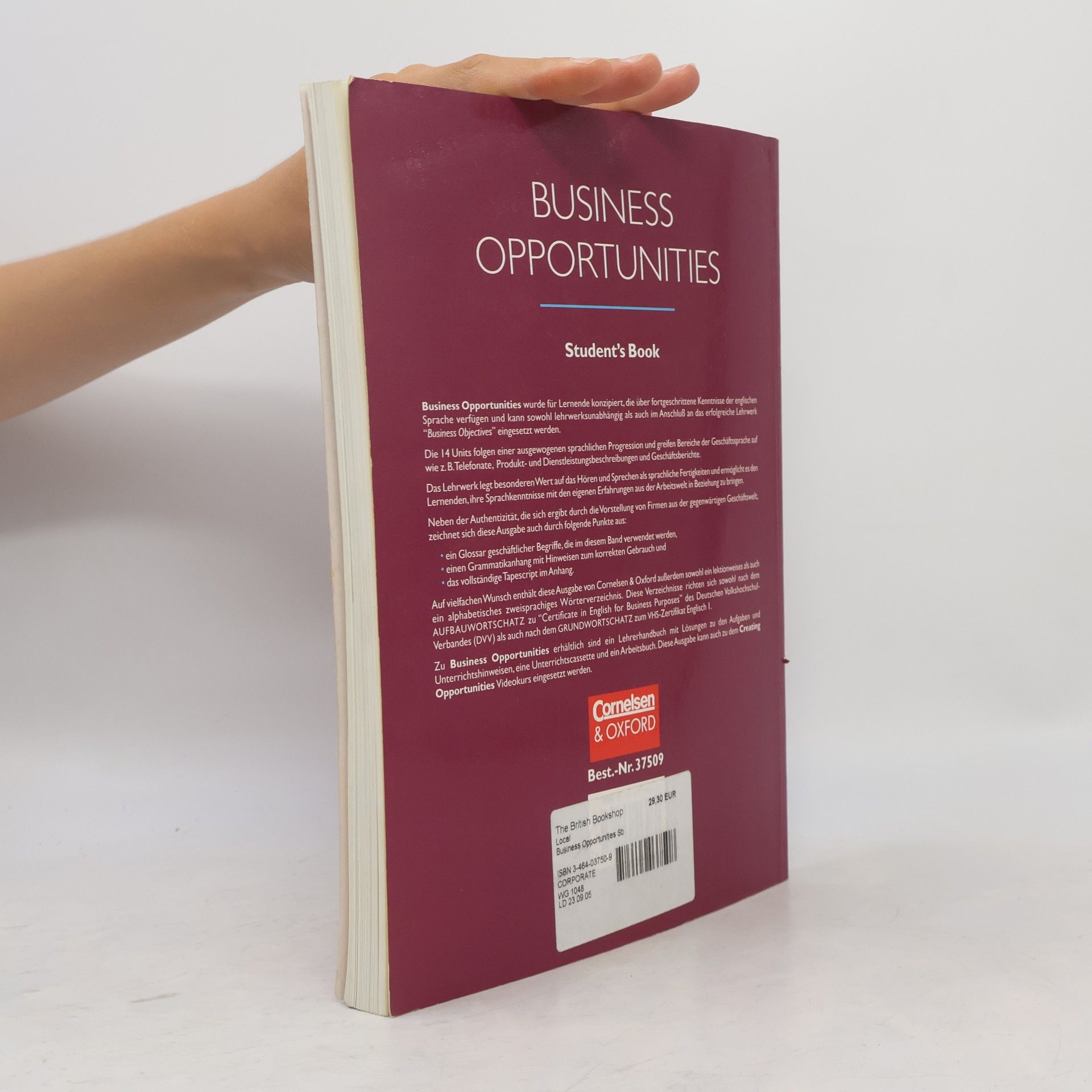 Vicki Hollett Business Opportunities, Student's Book