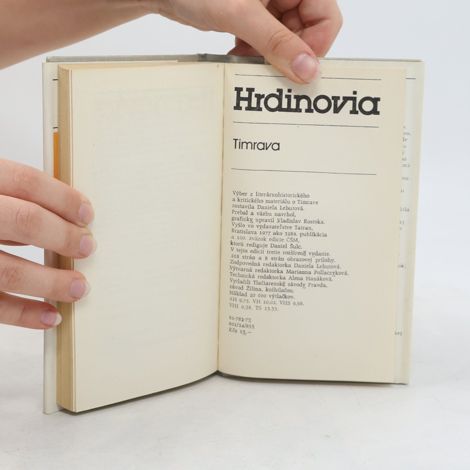 Daniela Lehutová Hrdinovia. Timrava
