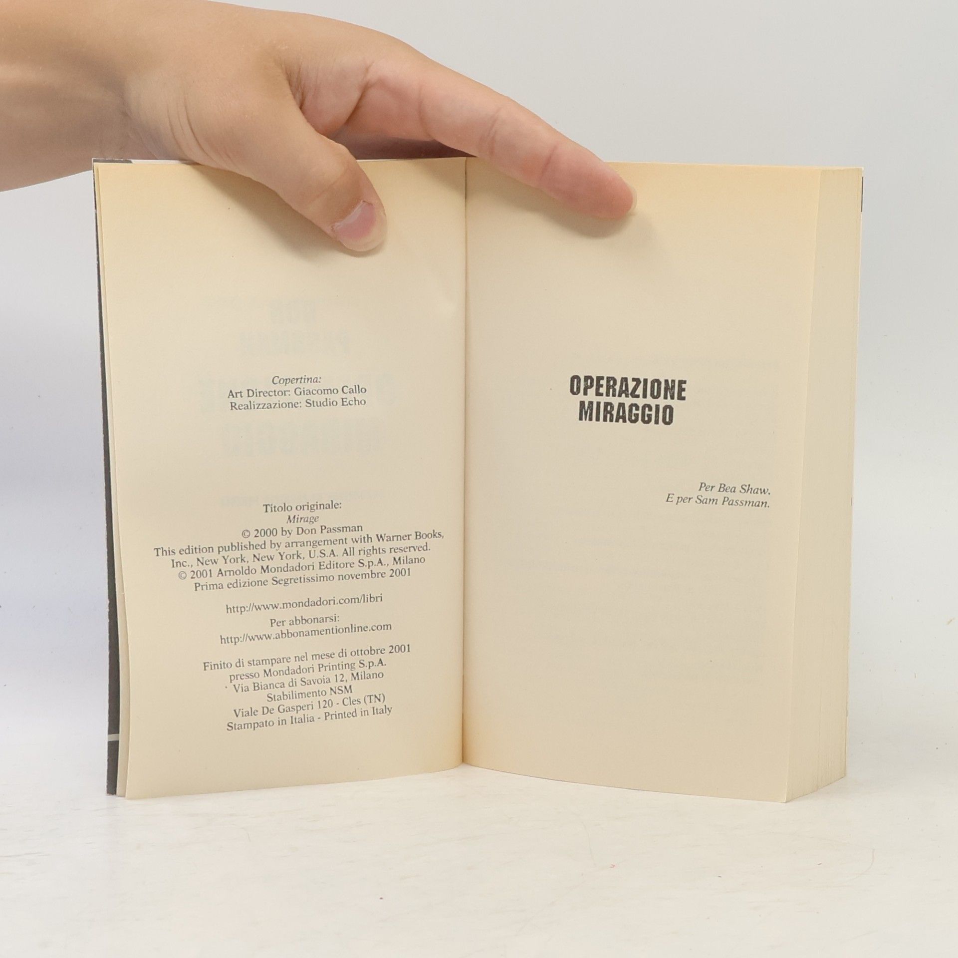 Don Passman Operazione miraggio
