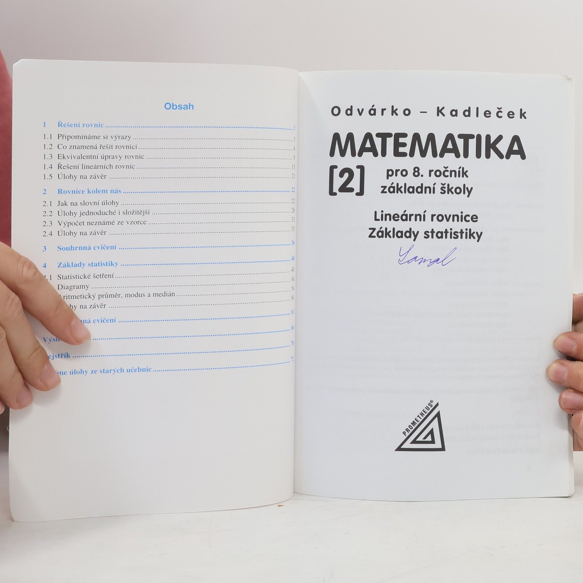 Oldřich Odvárko Matematika pro 8. ročník základní školy 2