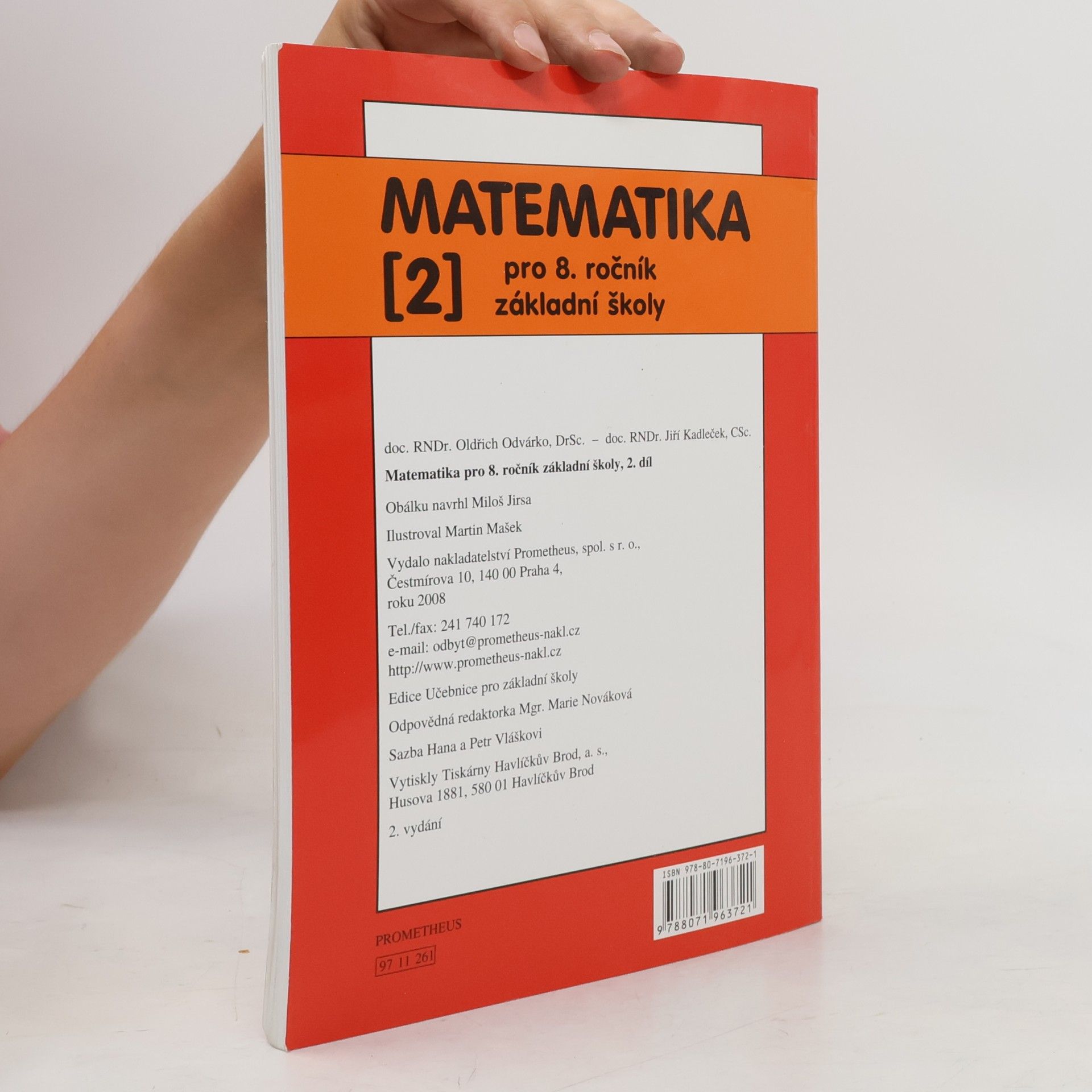 Oldřich Odvárko Matematika pro 8. ročník základní školy 2