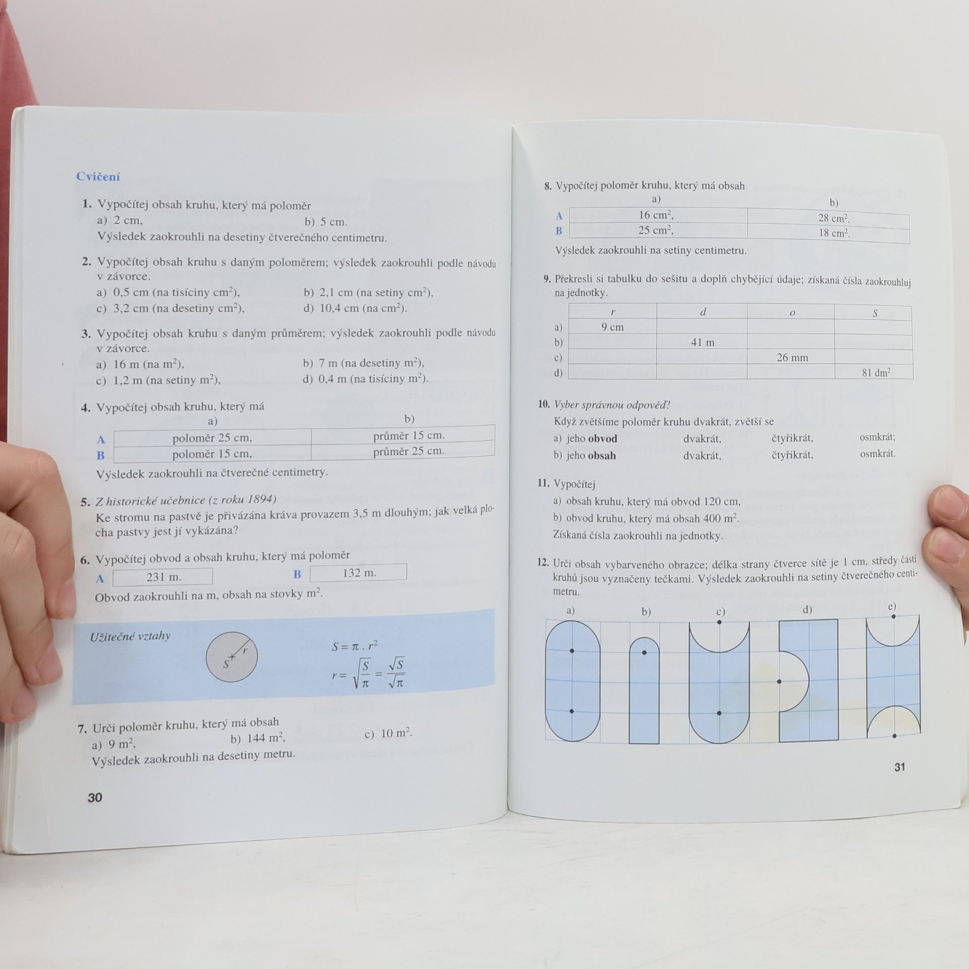 Jiří Kadleček Matematika pro 8. ročník základní školy. 3, Kruh, kružnice, válec, konstruční úlohy