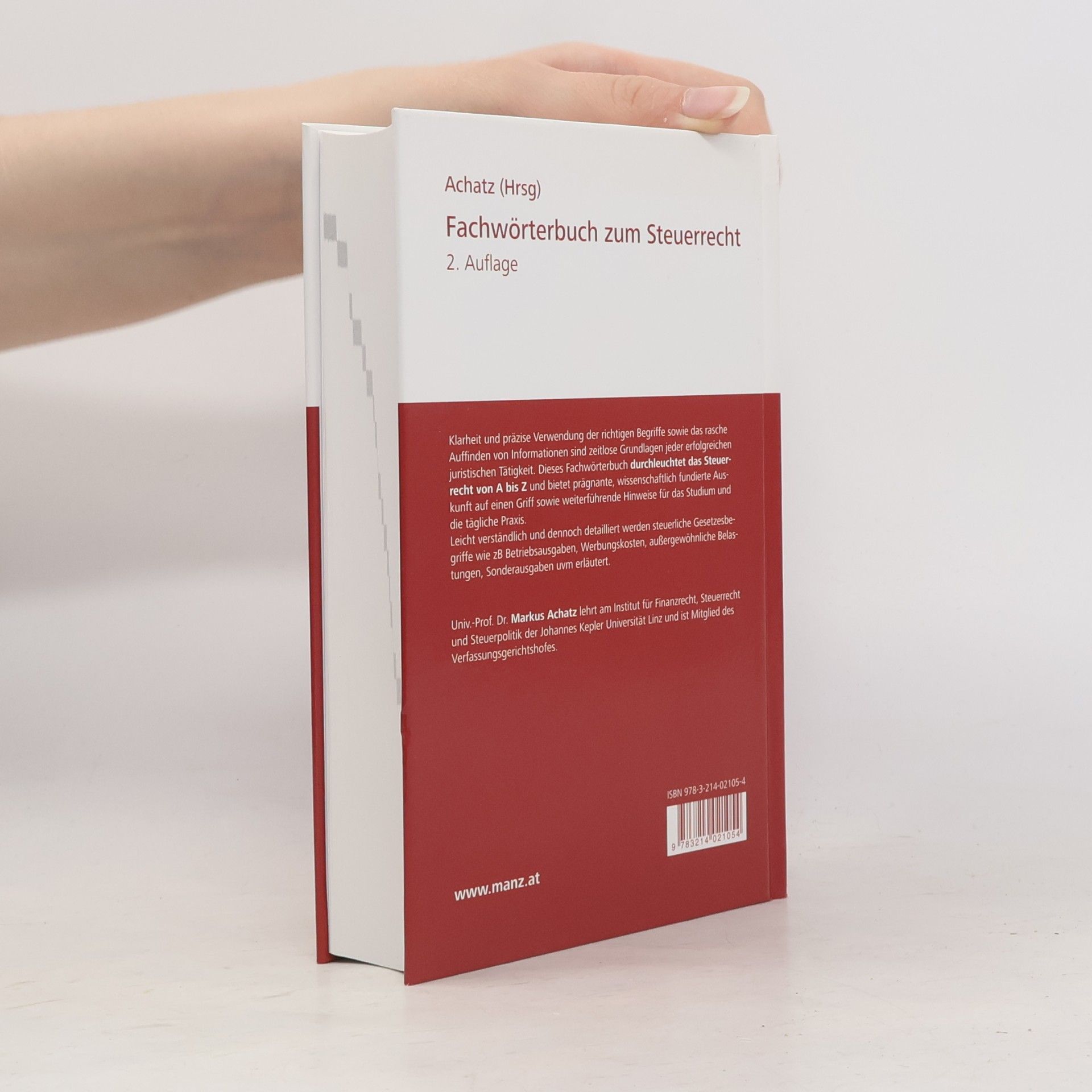 Markus Achatz Fachwörterbuch zum Steuerrecht - 2. Auflage