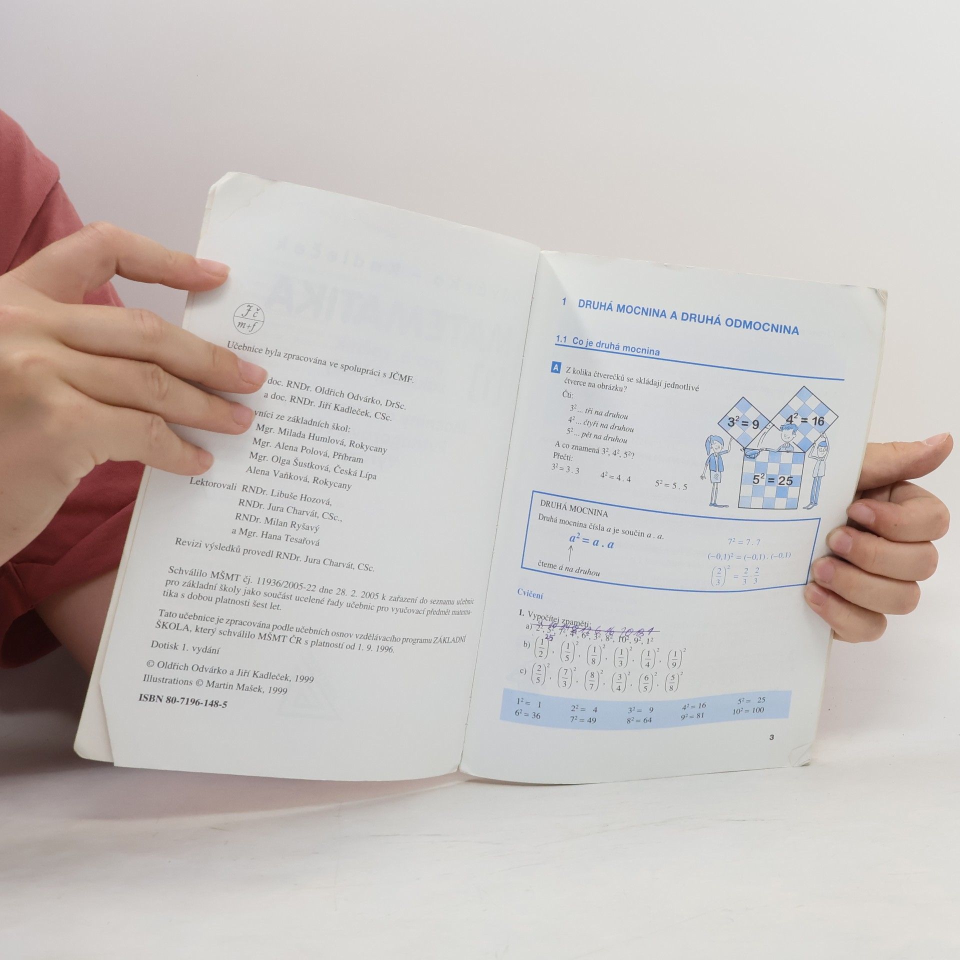 Oldřich Odvárko Matematika pro 8. ročník základní školy, 1. díl