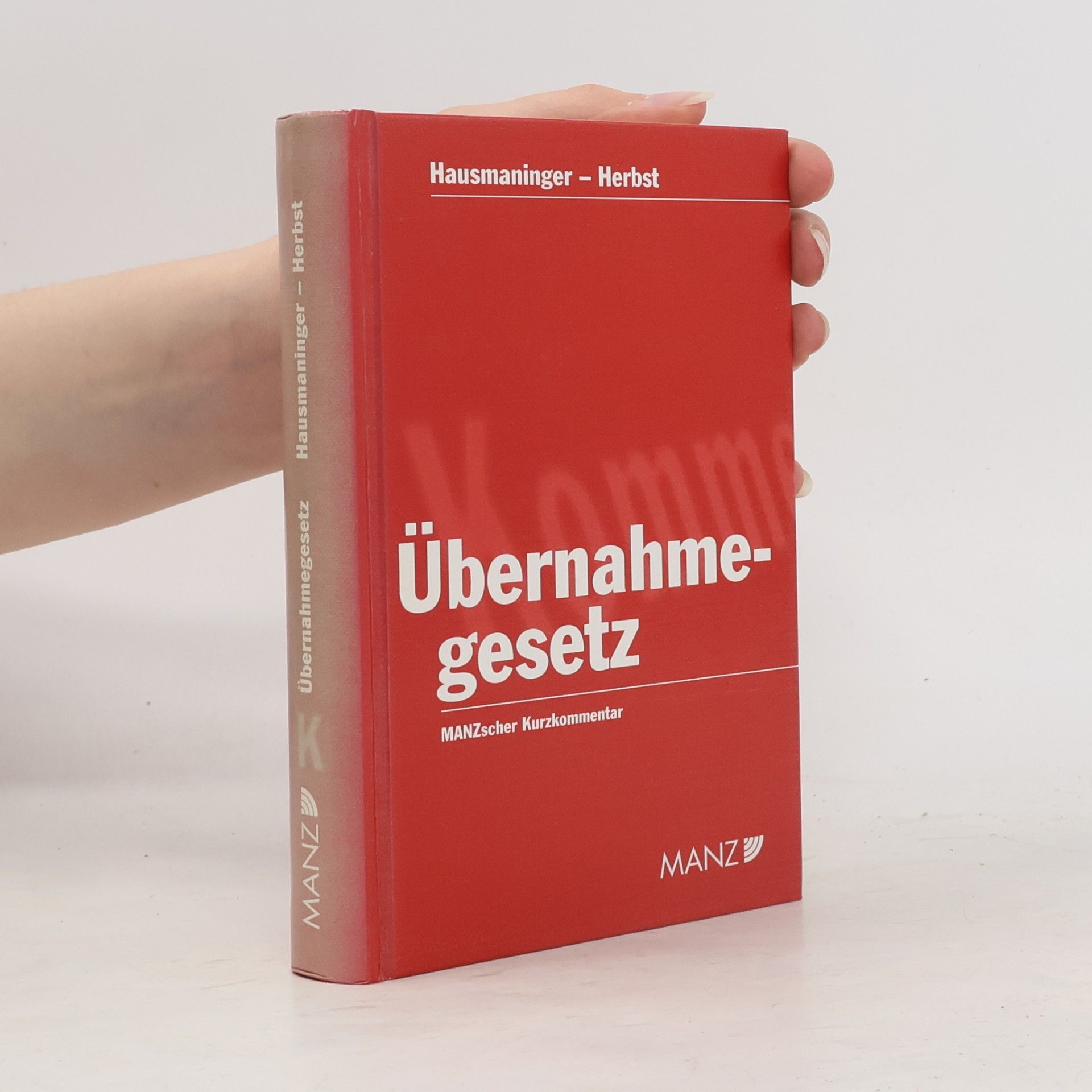Christoph Maria Herbst Übernahmegesetz - Hauptwerk mit Ergänzungsblättern