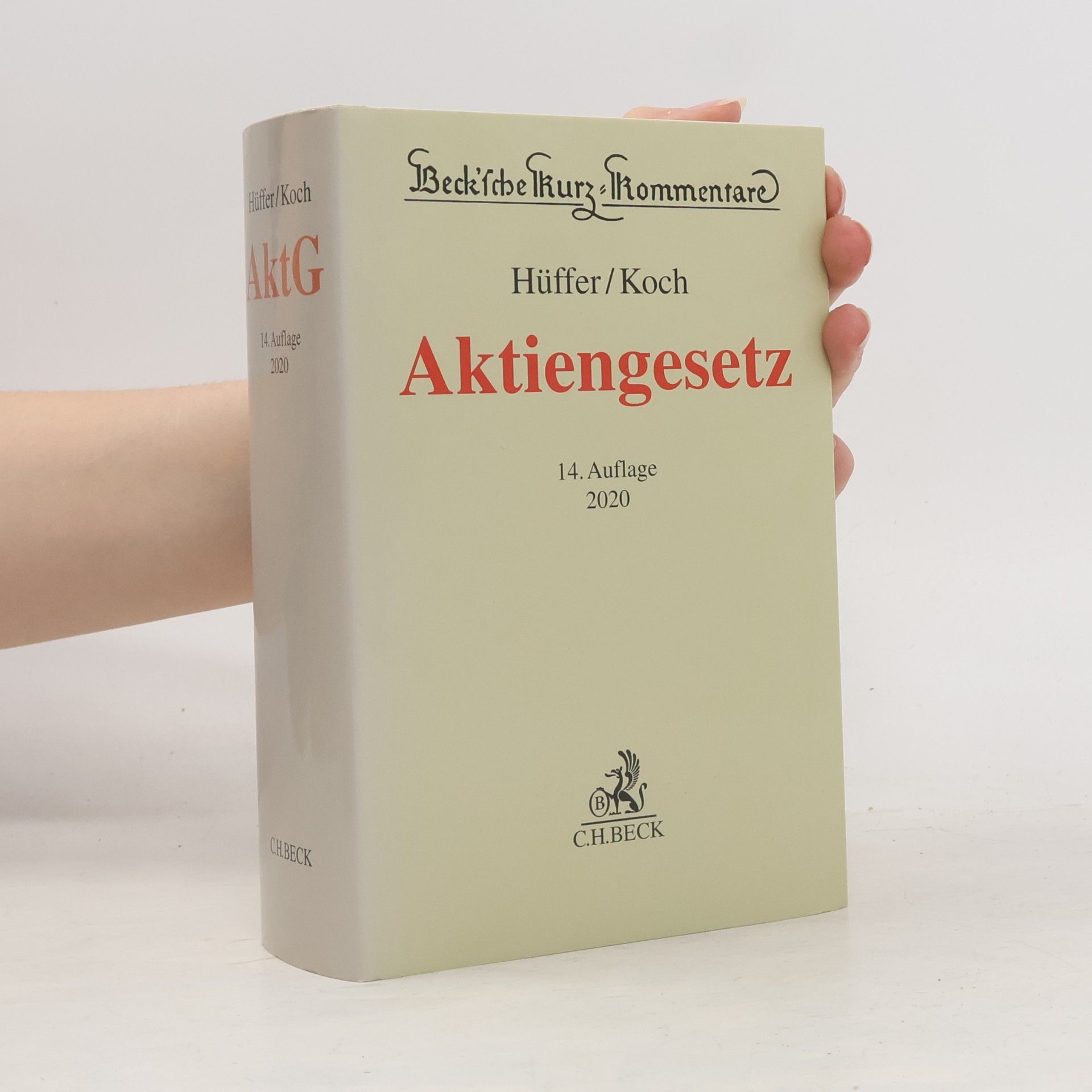 Beck'sche Kurz-Kommentare: Aktiengesetz - 14. Auflage 2020