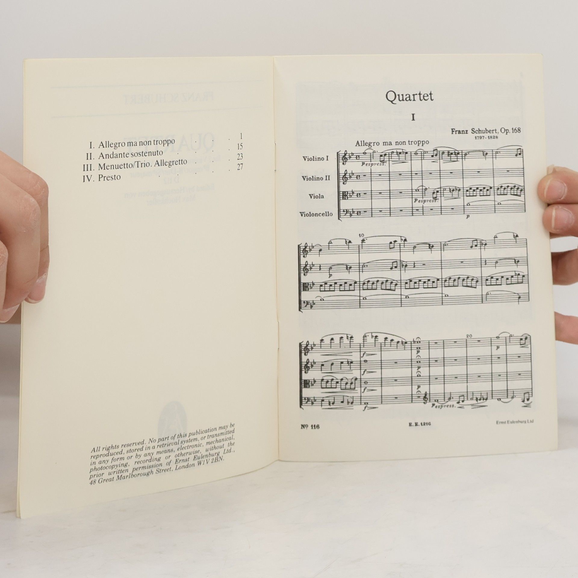 Collectif d'auteurs Schubert. Quartet