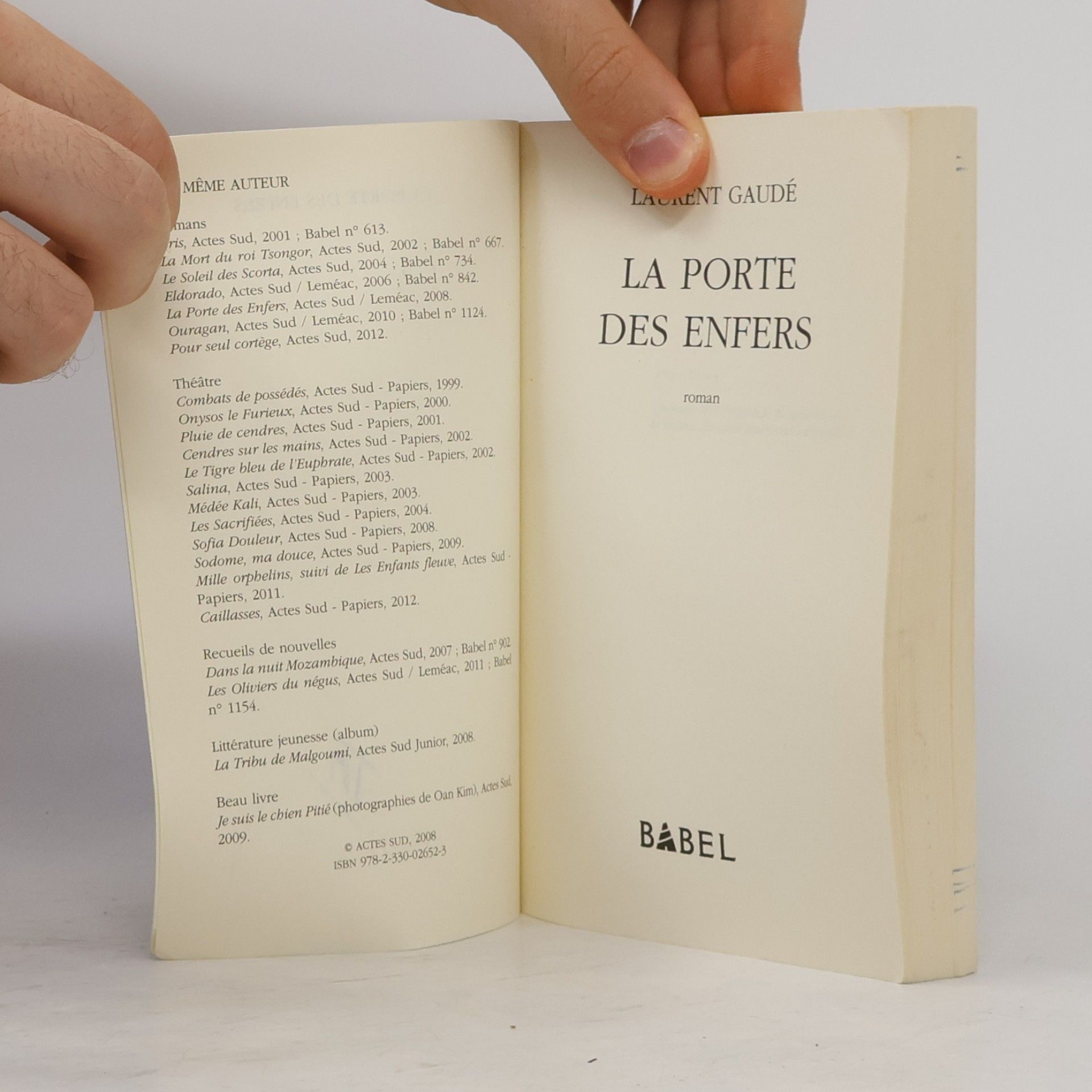 Laurent Gaudé La porte des enfers