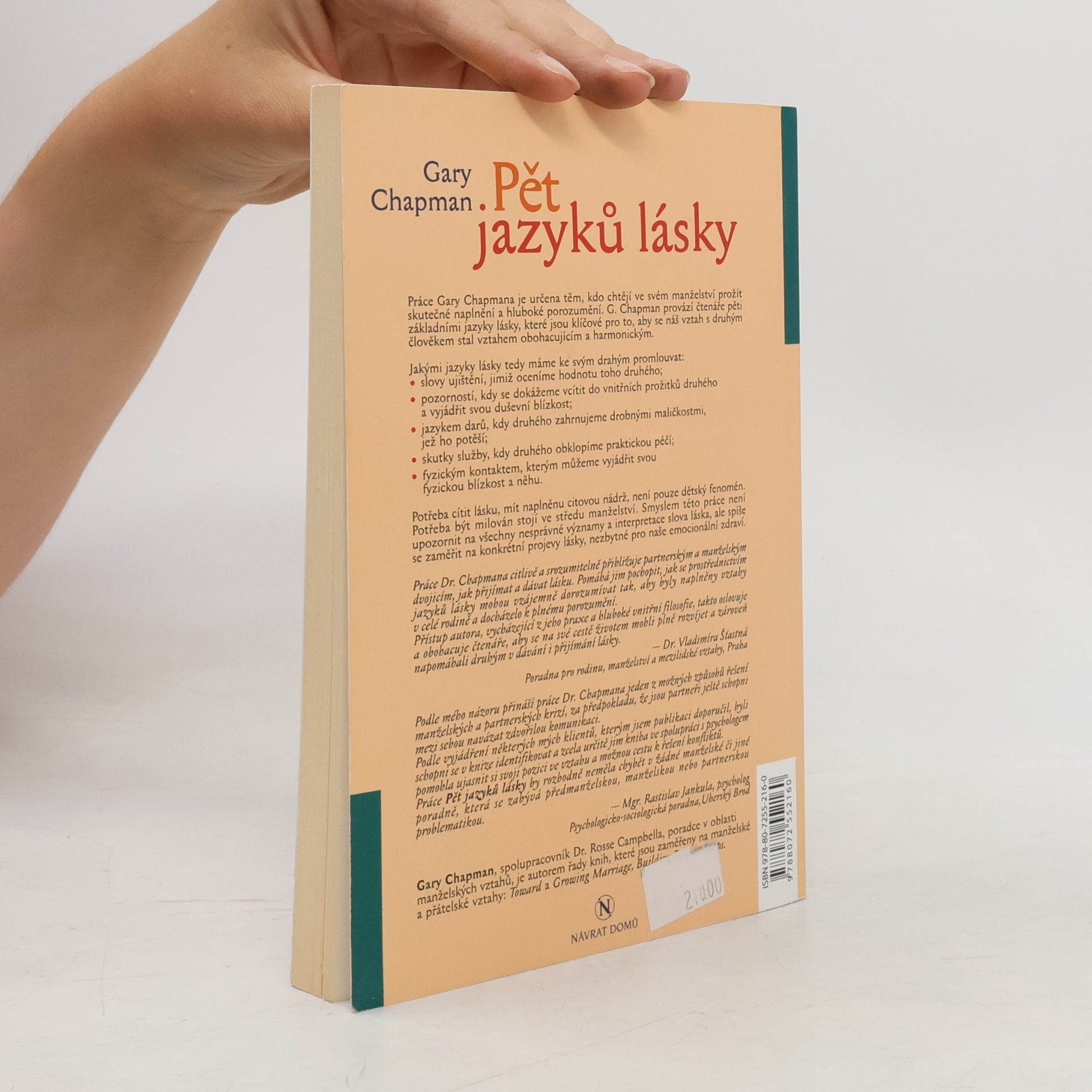 Gary Chapman Pět jazyků lásky