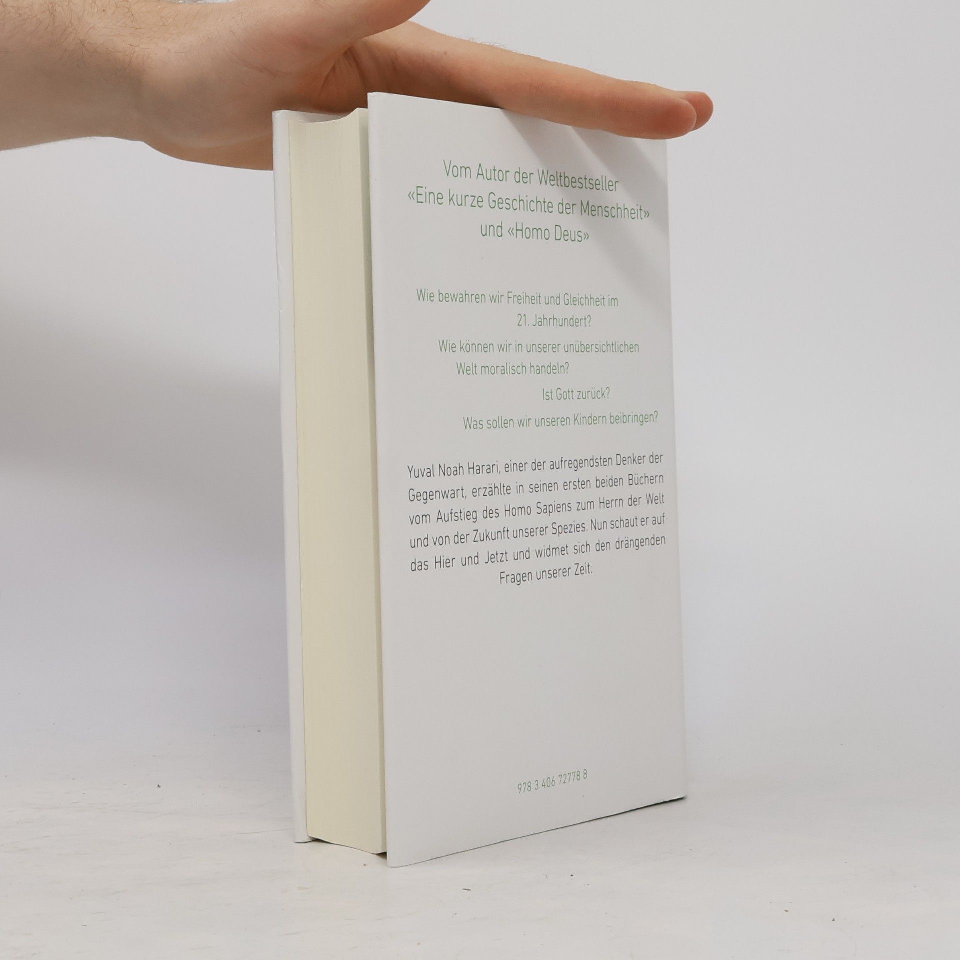 Yuval Noah Harari 21 Lektionen für das 21. Jahrhundert