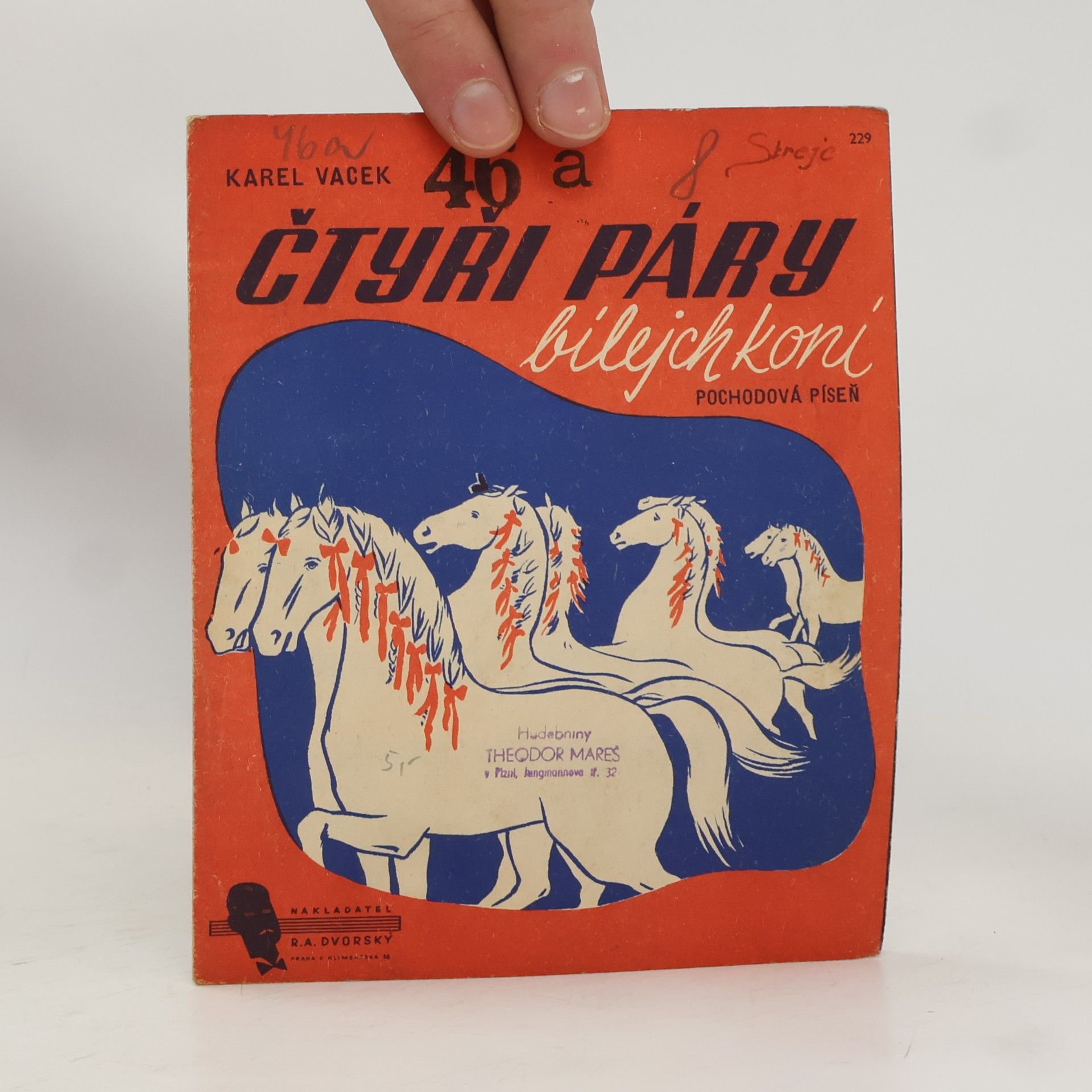 Karel Vacek Čtyři páry bílejch koní