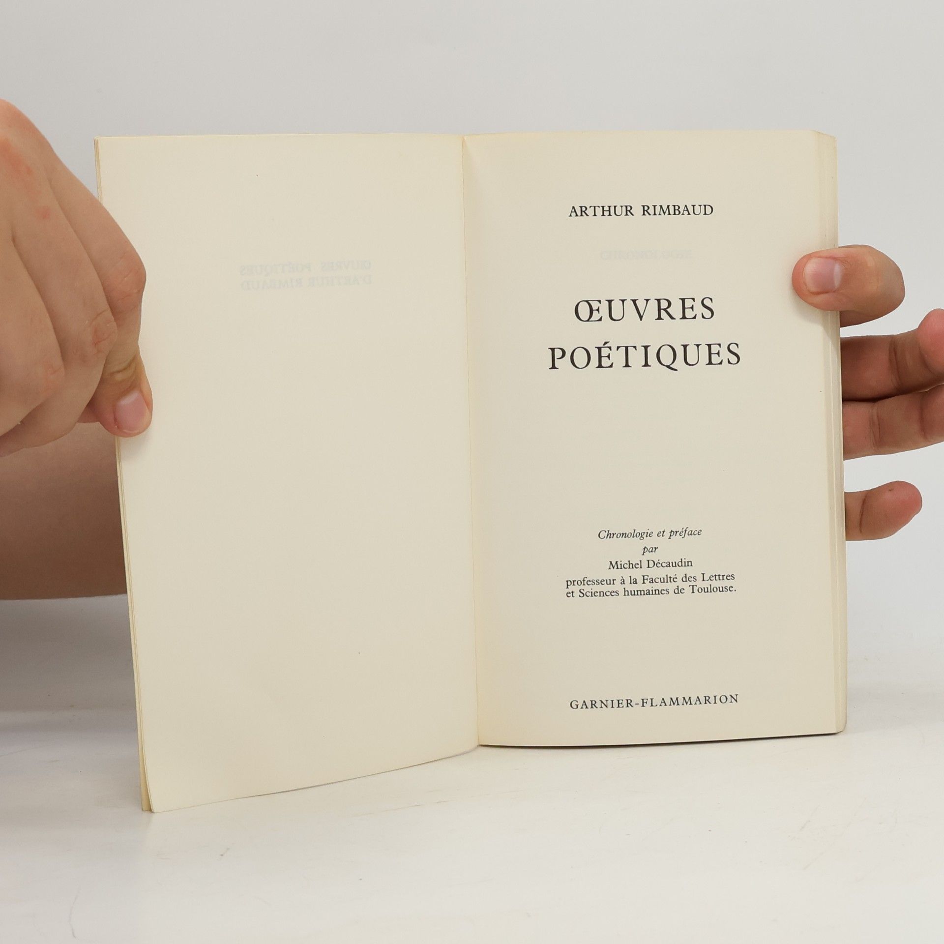 Arthur Rimbaud Oeuvres poétiques