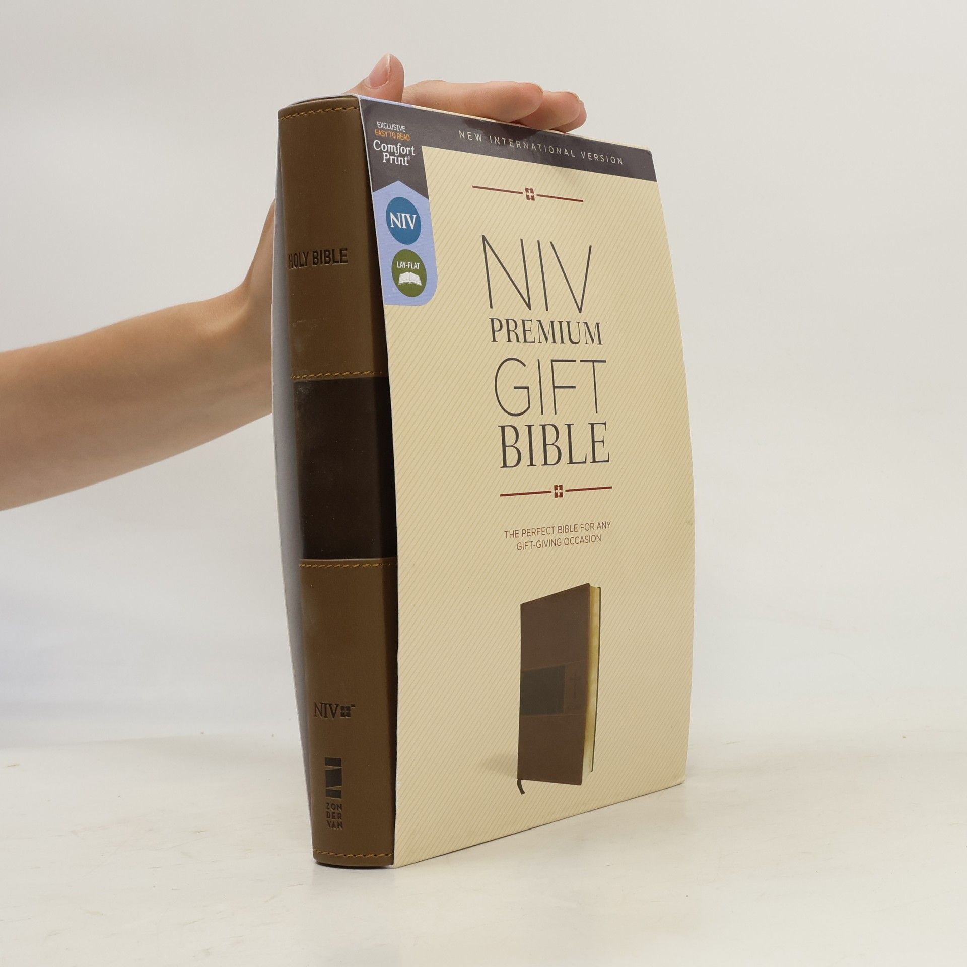 Autores varios NIV, Premium Gift Bible, Leathersoft, Brown, Red Letter Edition, Comfort Print