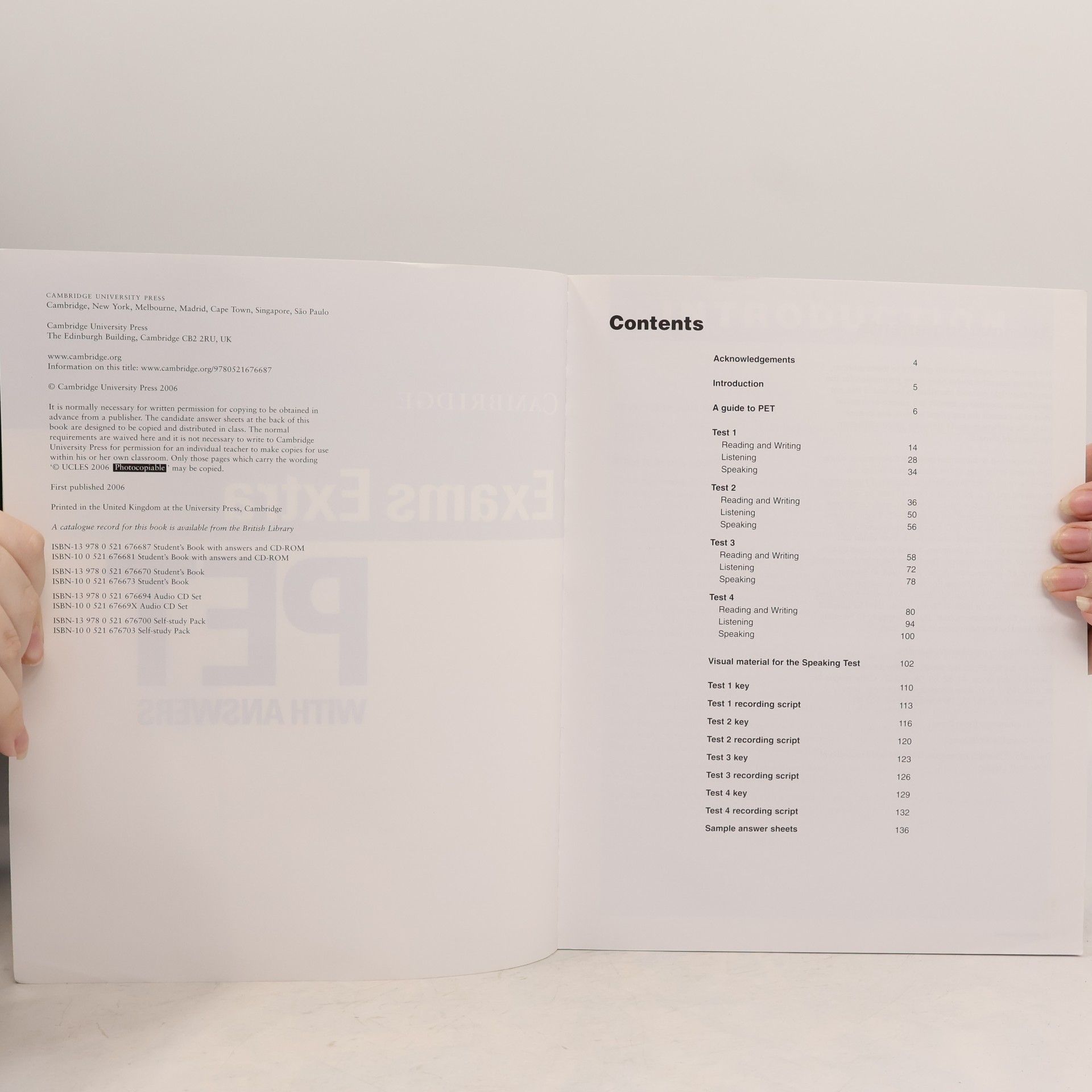 Various authors Cambridge Exams Extra PET With Answers