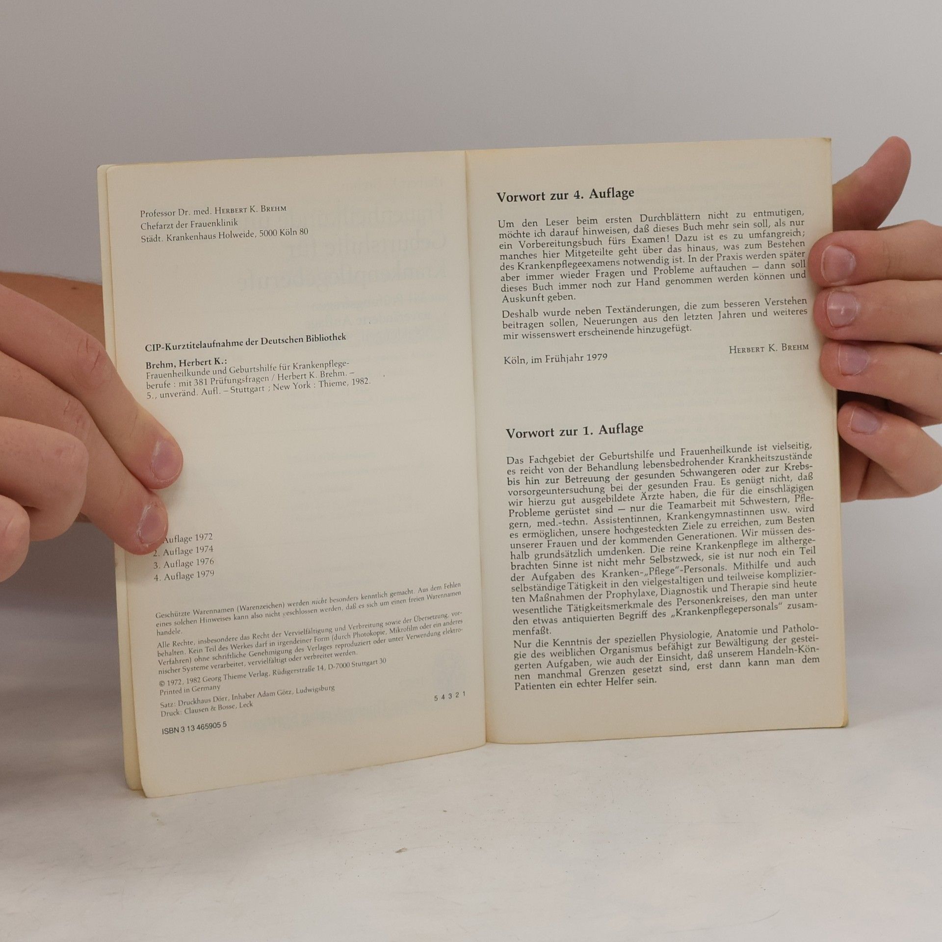 Herbert K. Brehm Frauenheilkunde und Geburtschilfe für Krankenpflegeberufe