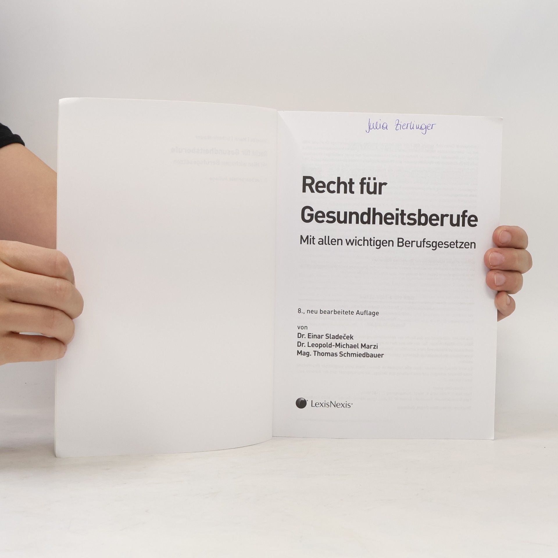 Einar Sladec ek Recht für Gesundheitsberufe