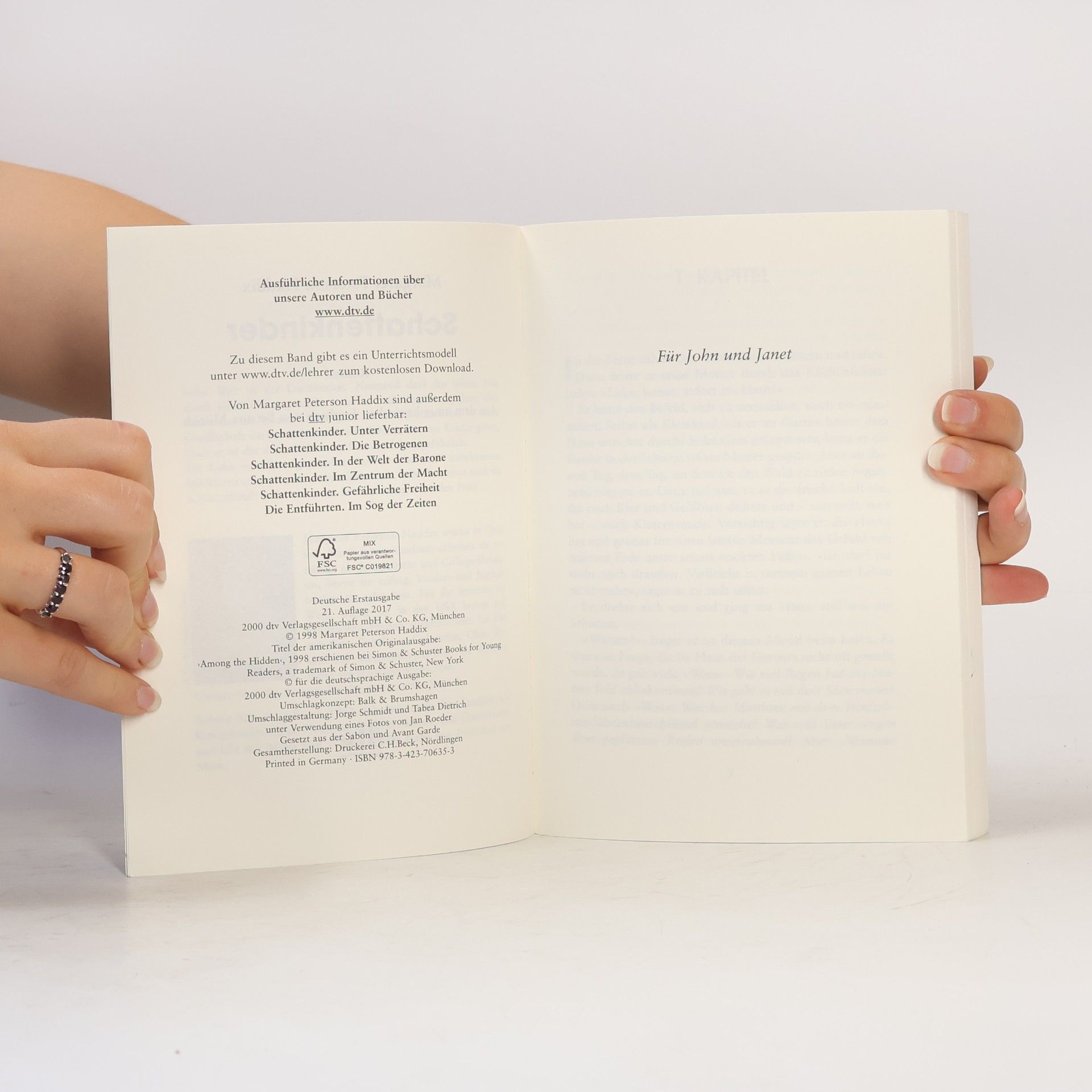 Margaret Peterson Haddix Schattenkinder