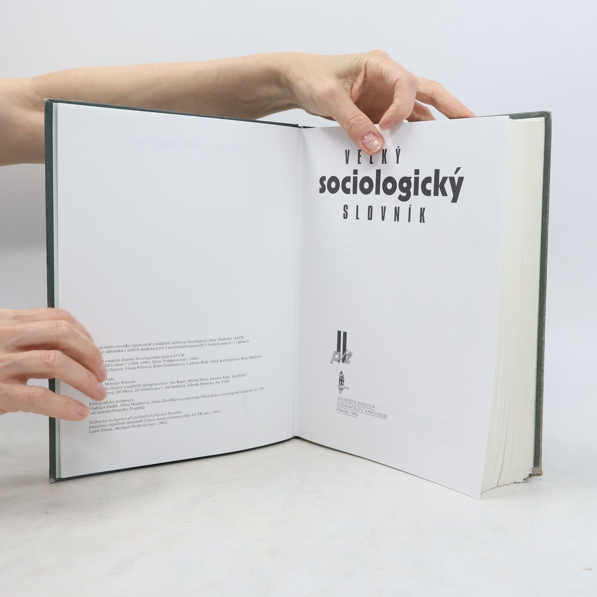 Miloslav Petrusek Velký sociologický slovník. 2. svazek, P-Ž