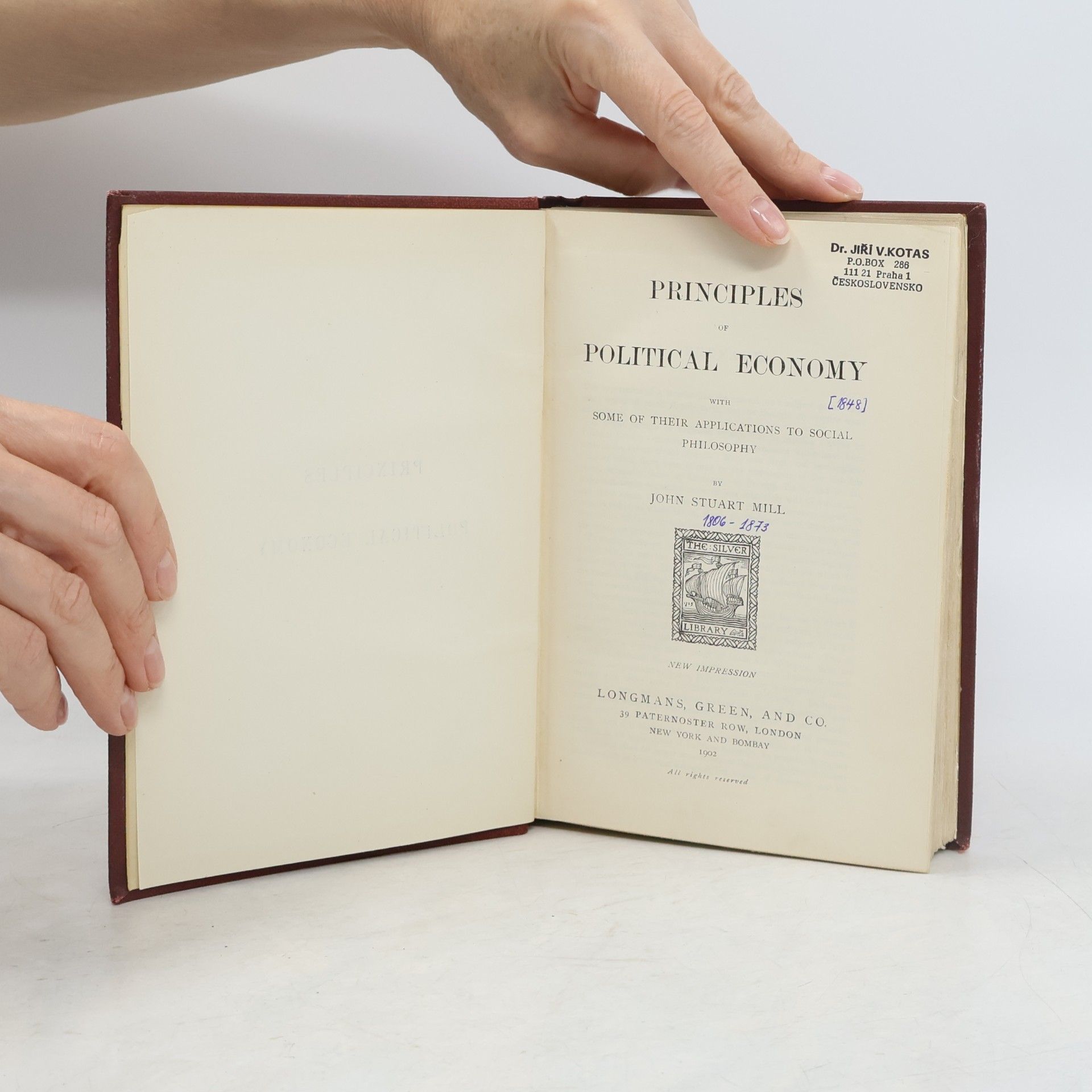 John Stuart Mill Principles of Political Economy