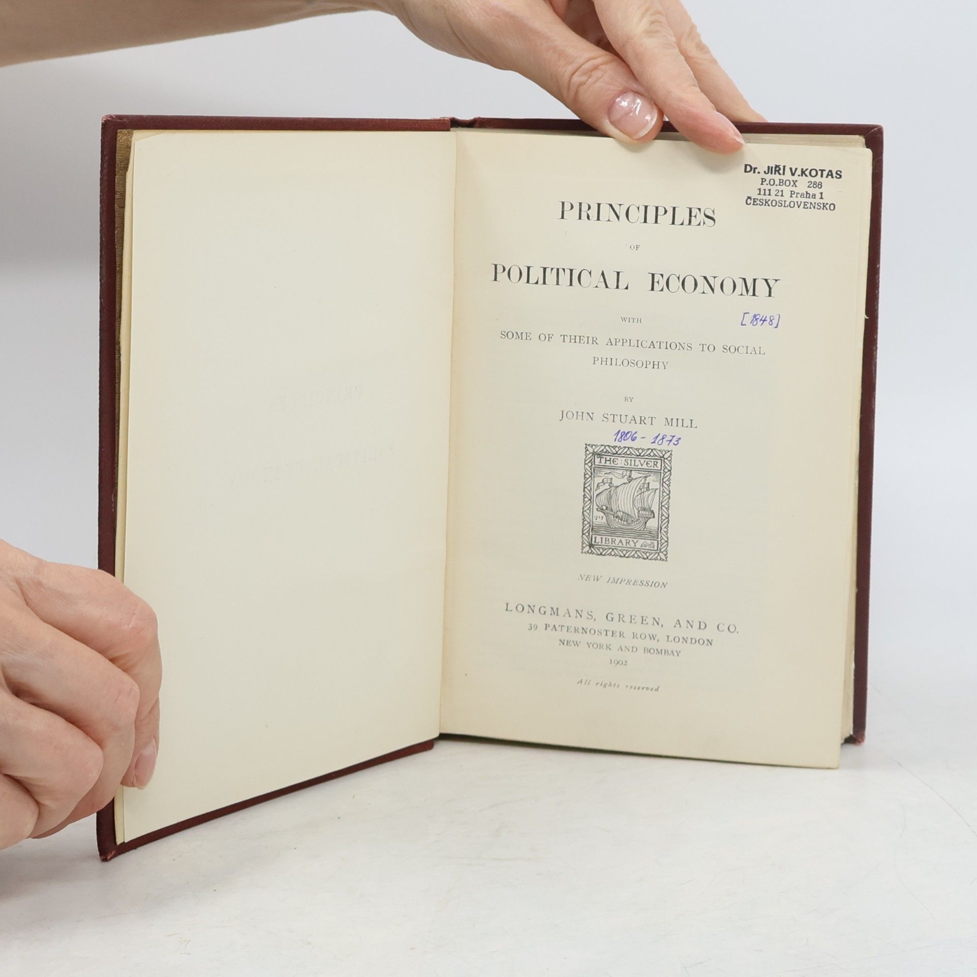 John Stuart Mill Principles of Political Economy