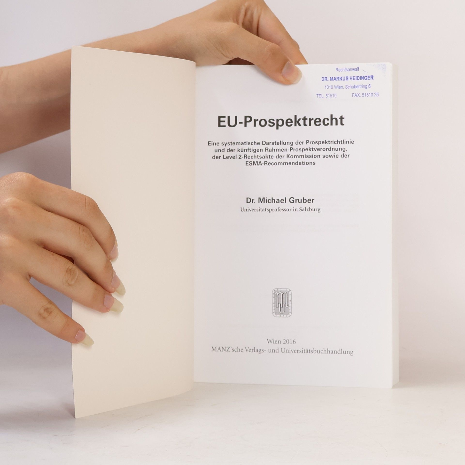 Michael Gruber EU-Prospektrecht