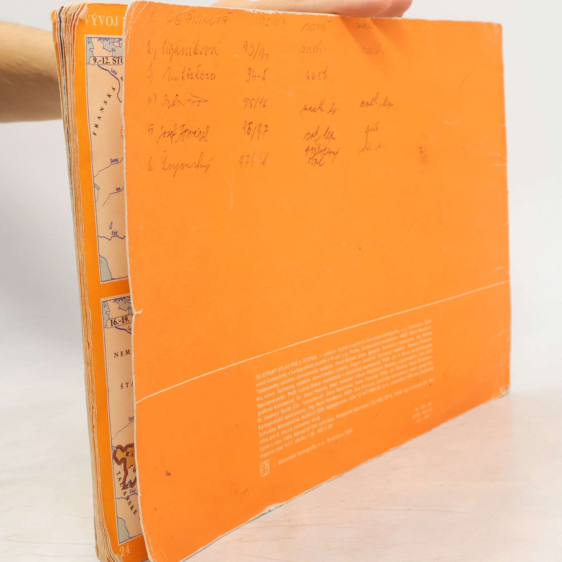 Various authors Dějepisný atlas pro 8. ročník
