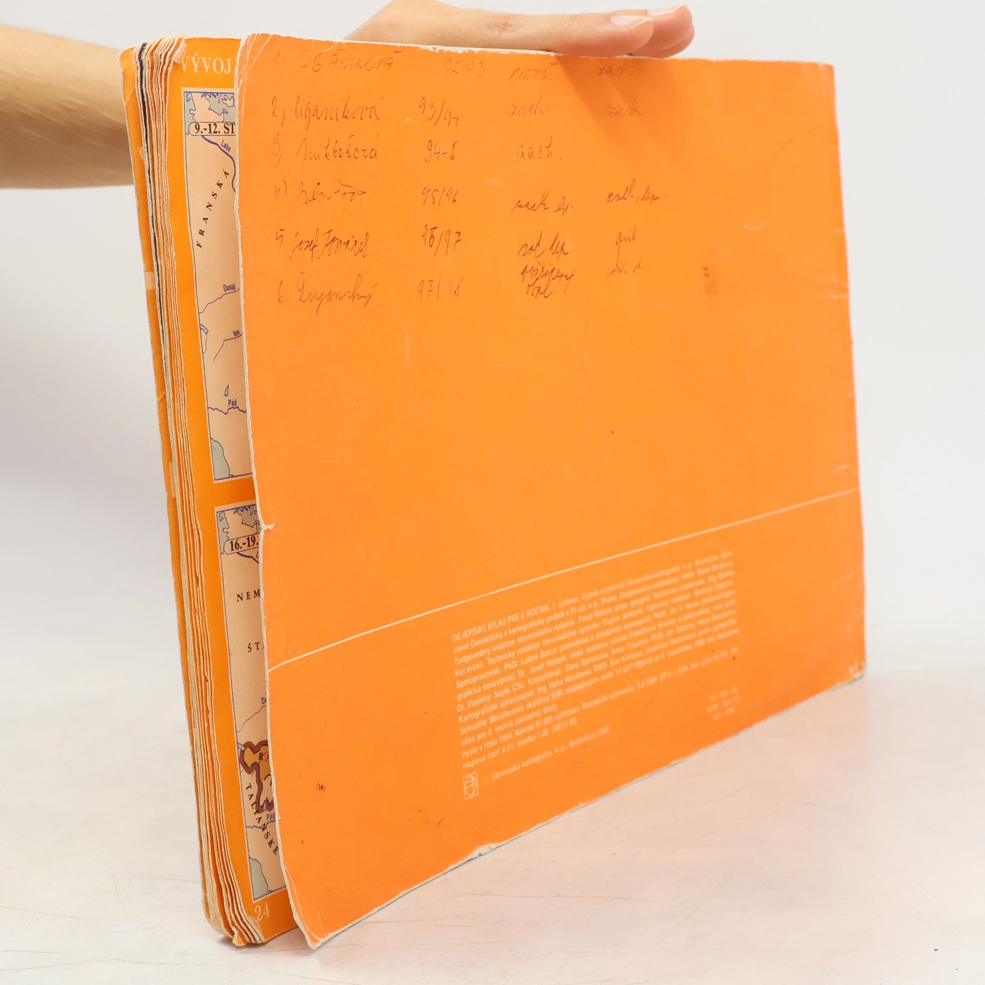 Various authors Dějepisný atlas pro 8. ročník