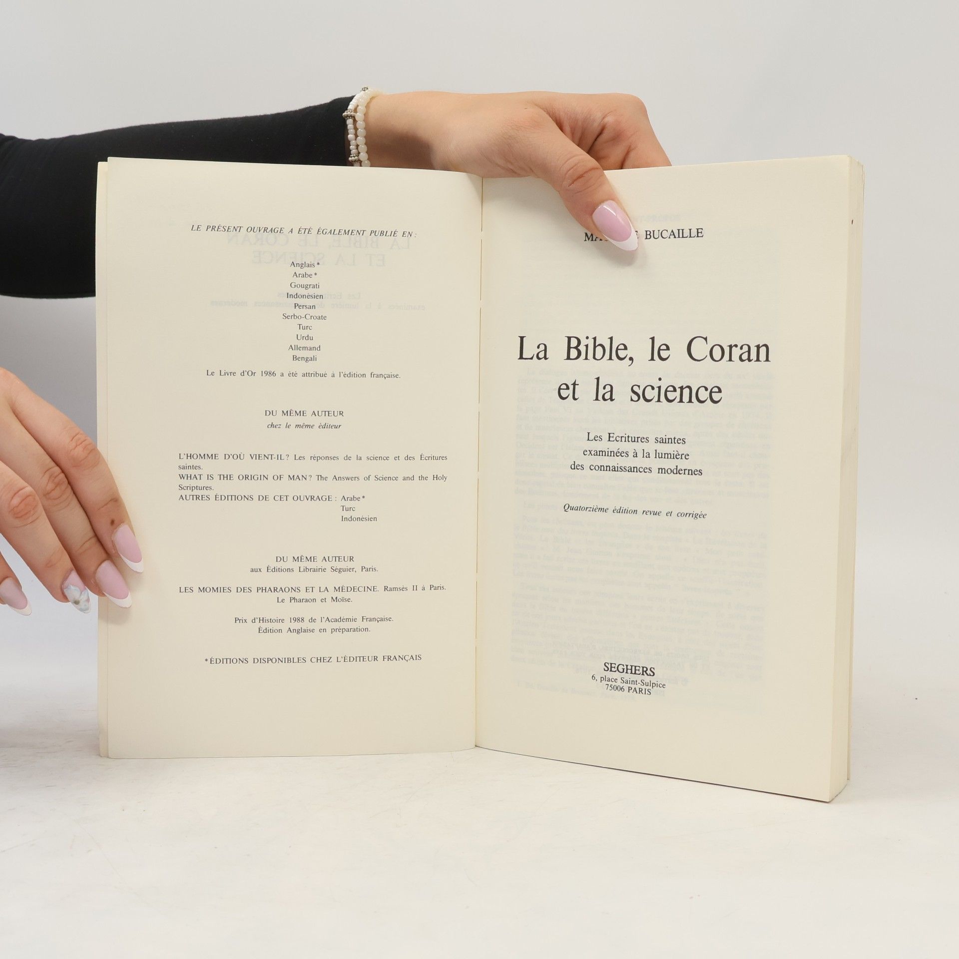Maurice Bucaille La Bible, le Coran et la Science