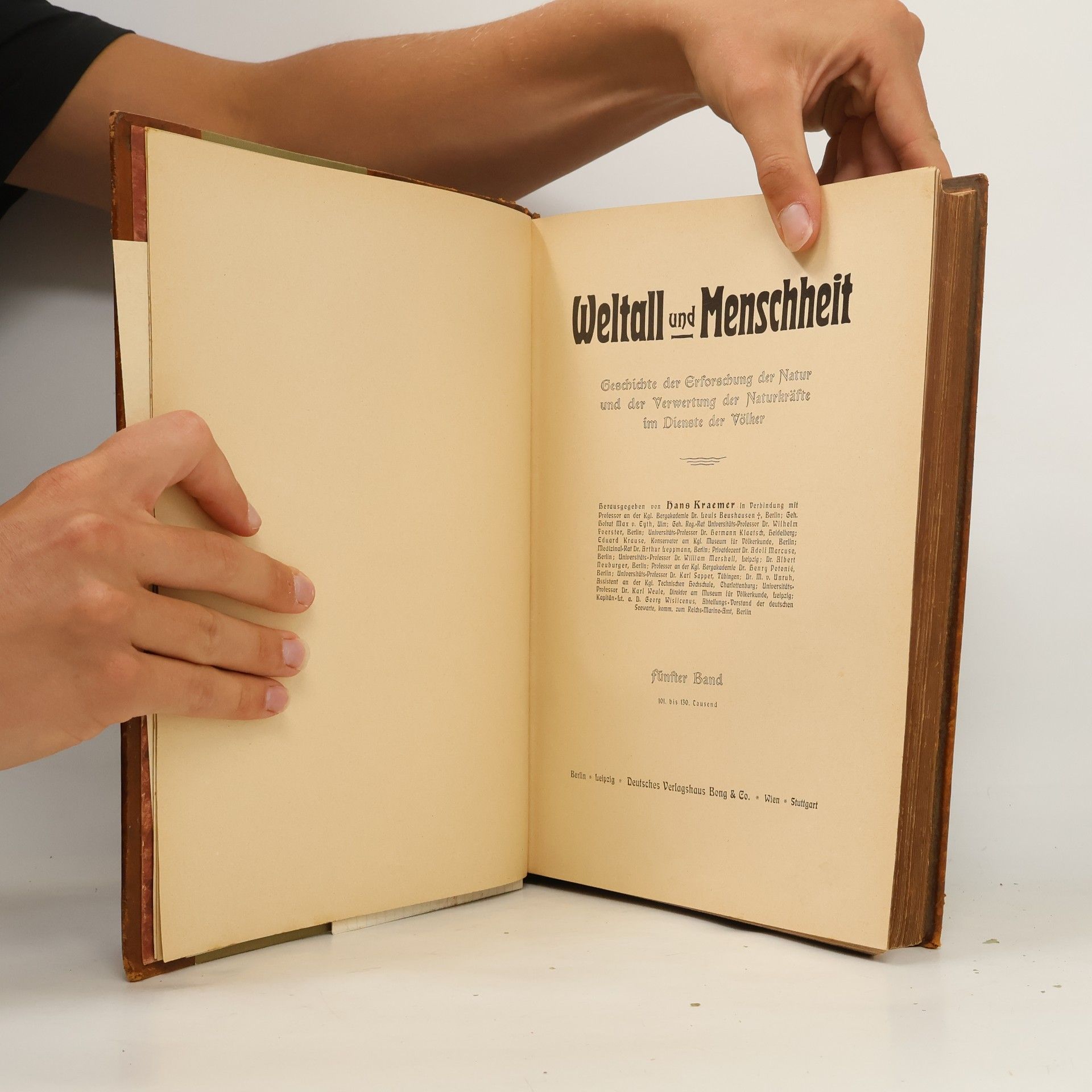 Hans Kraemer Weltall und Menschheit V