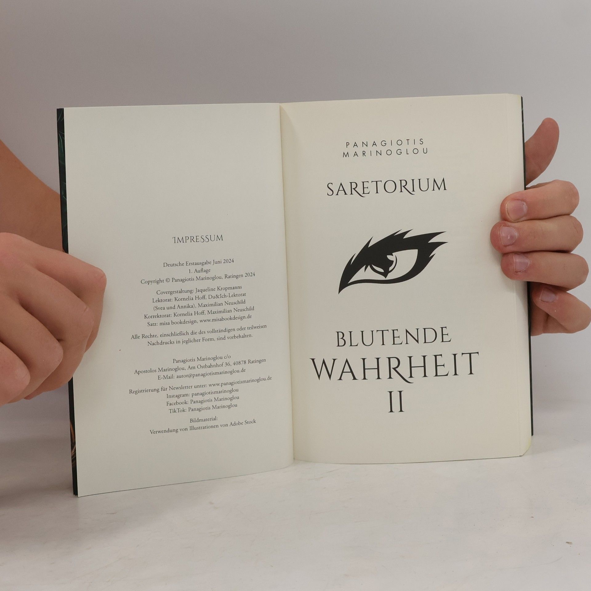 Panagiotis Marinoglou SARETORIUM: Blutende Wahrheit
