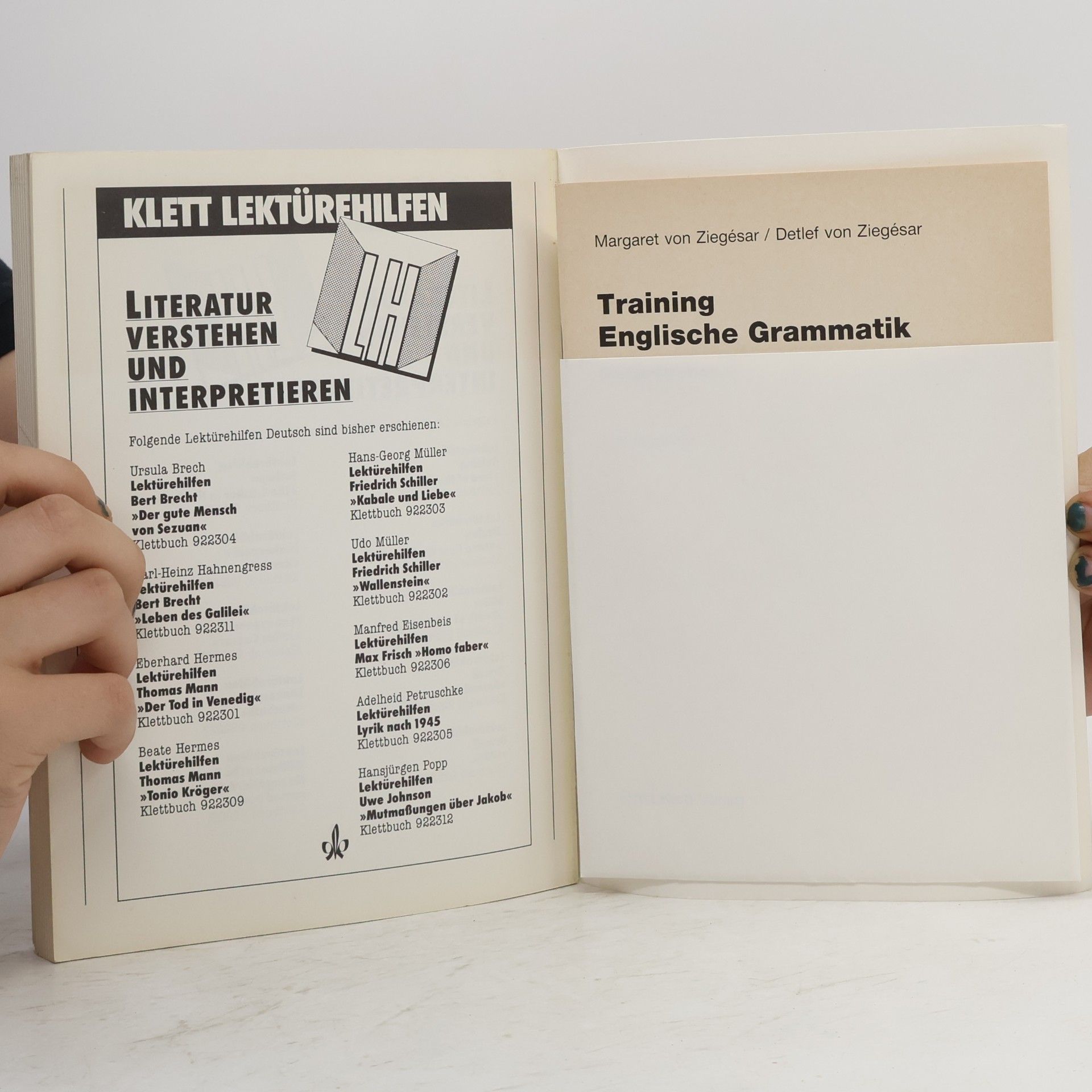 Margaret von Ziegésar Training englische Grammatik