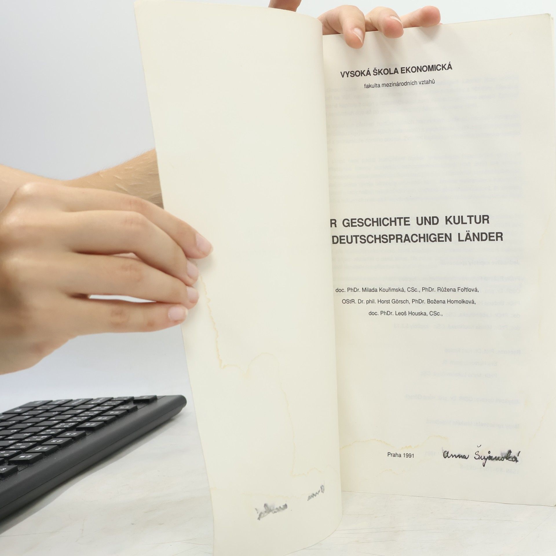 Milada Kouřimská Zur Geschichte und Kultur der deutschensprachigen Länder